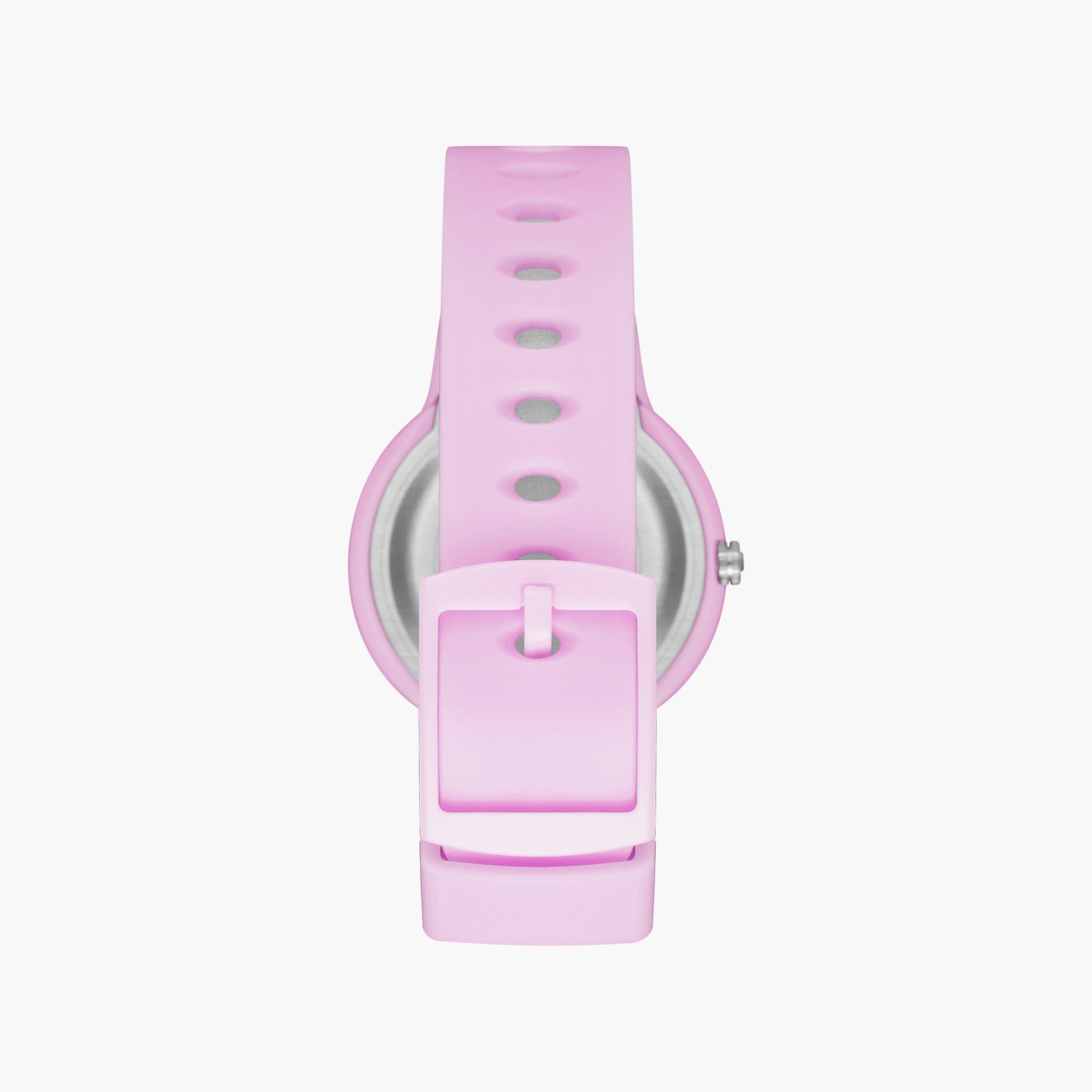 ساعة أنالوج للأطفال بسوار سيليكون بلون أرجواني من أسترو | A23809-PPVW-girls-accessories-watches-image-3