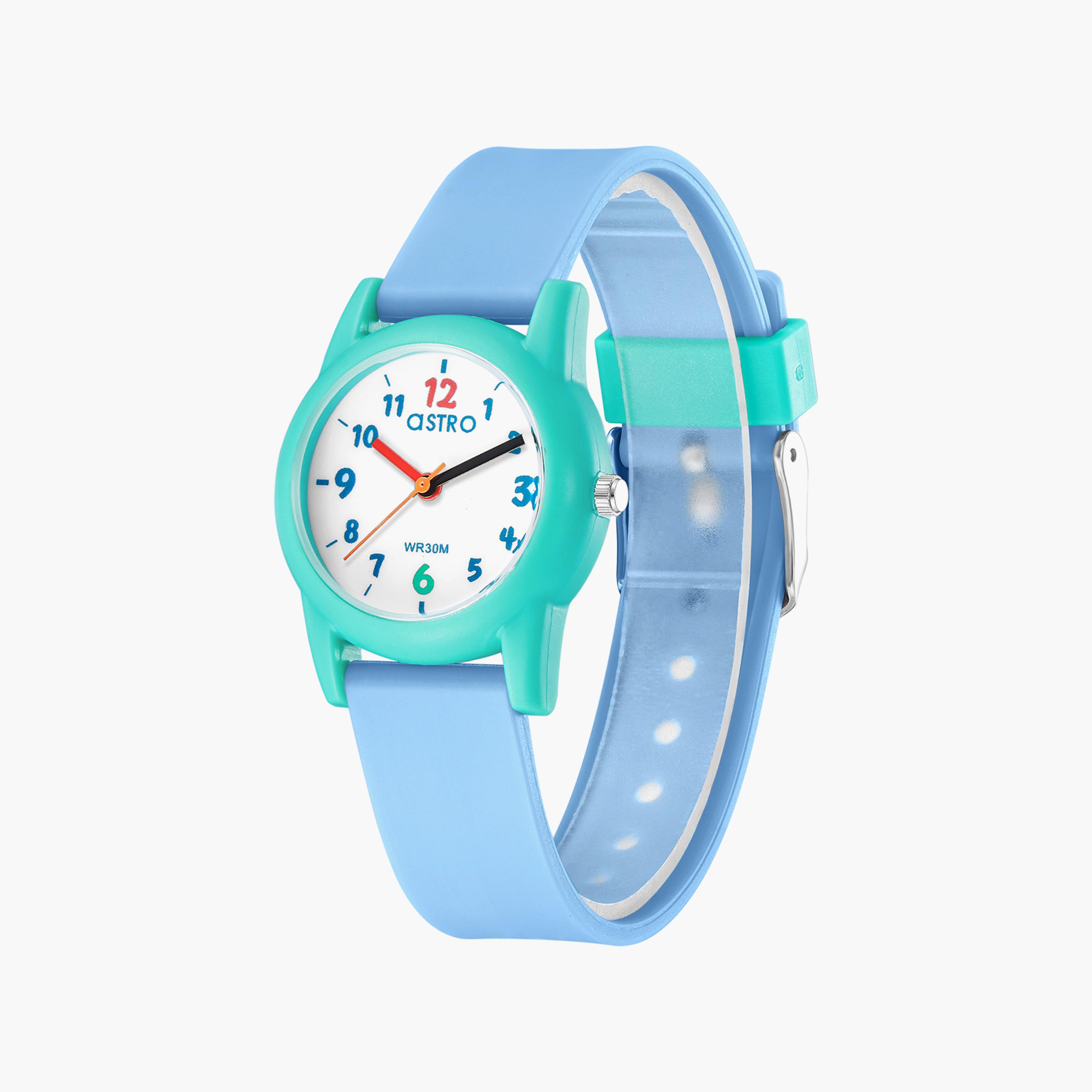 Astro Kids Light Blue Analog Silicone Strap Watch | A23810-PPLW-girls-accessories-watches-image-2