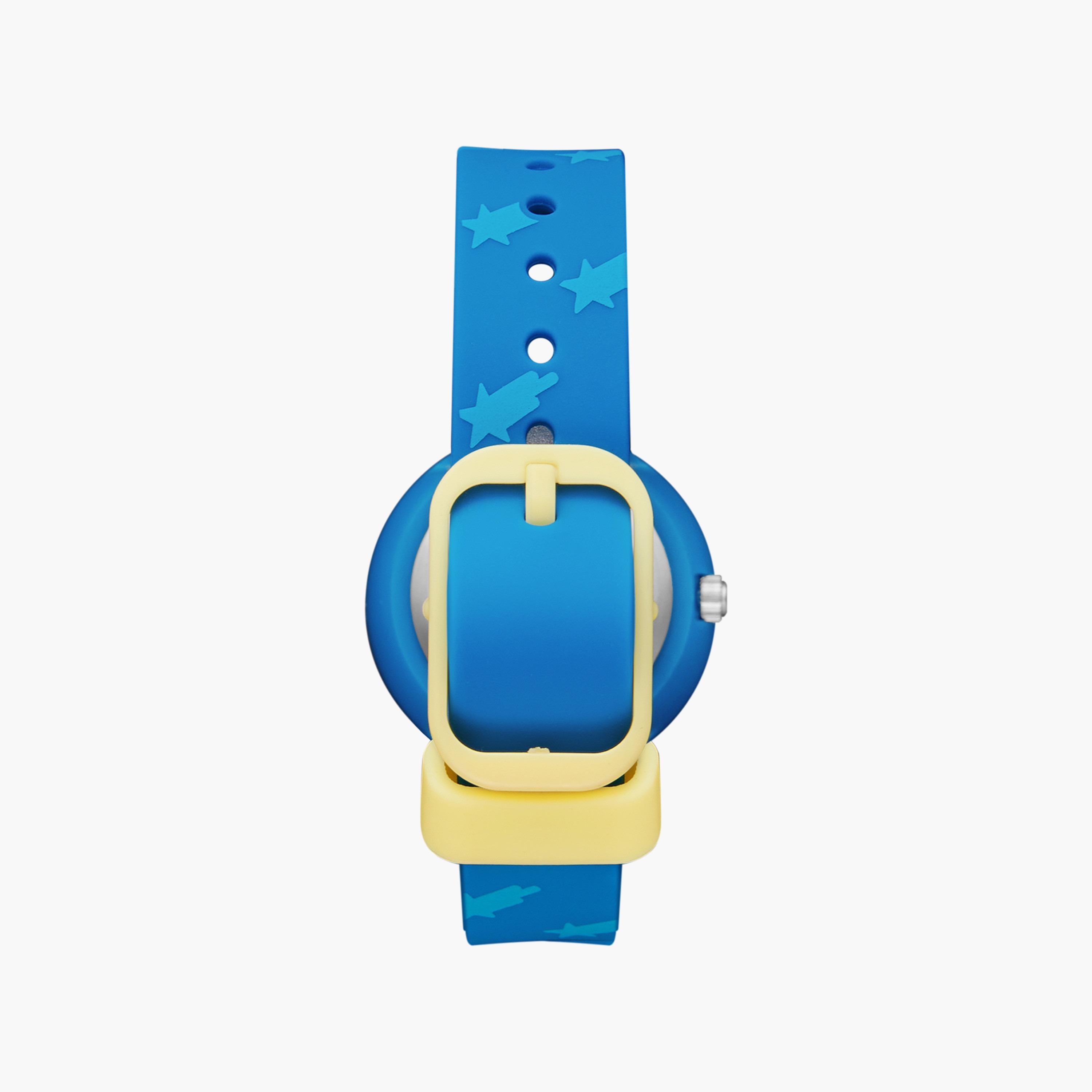 ساعة أنالوج للأطفال بسوار سيليكون بلون أزرق من أسترو | A23811-PPNY-girls-accessories-watches-image-3