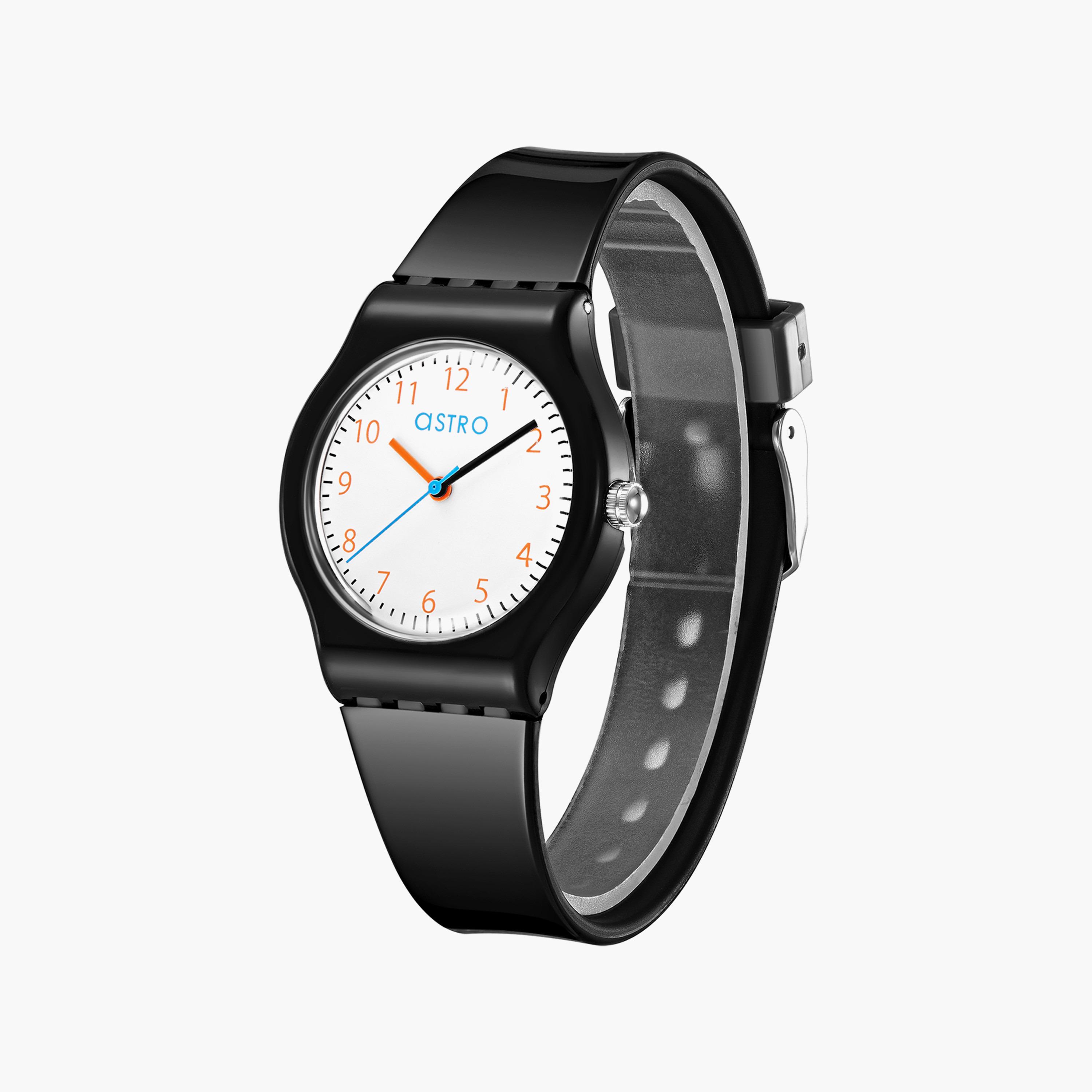 Astro Kids Black Analog Silicone Strap Watch | A23812-PPBW-girls-accessories-watches-image-2
