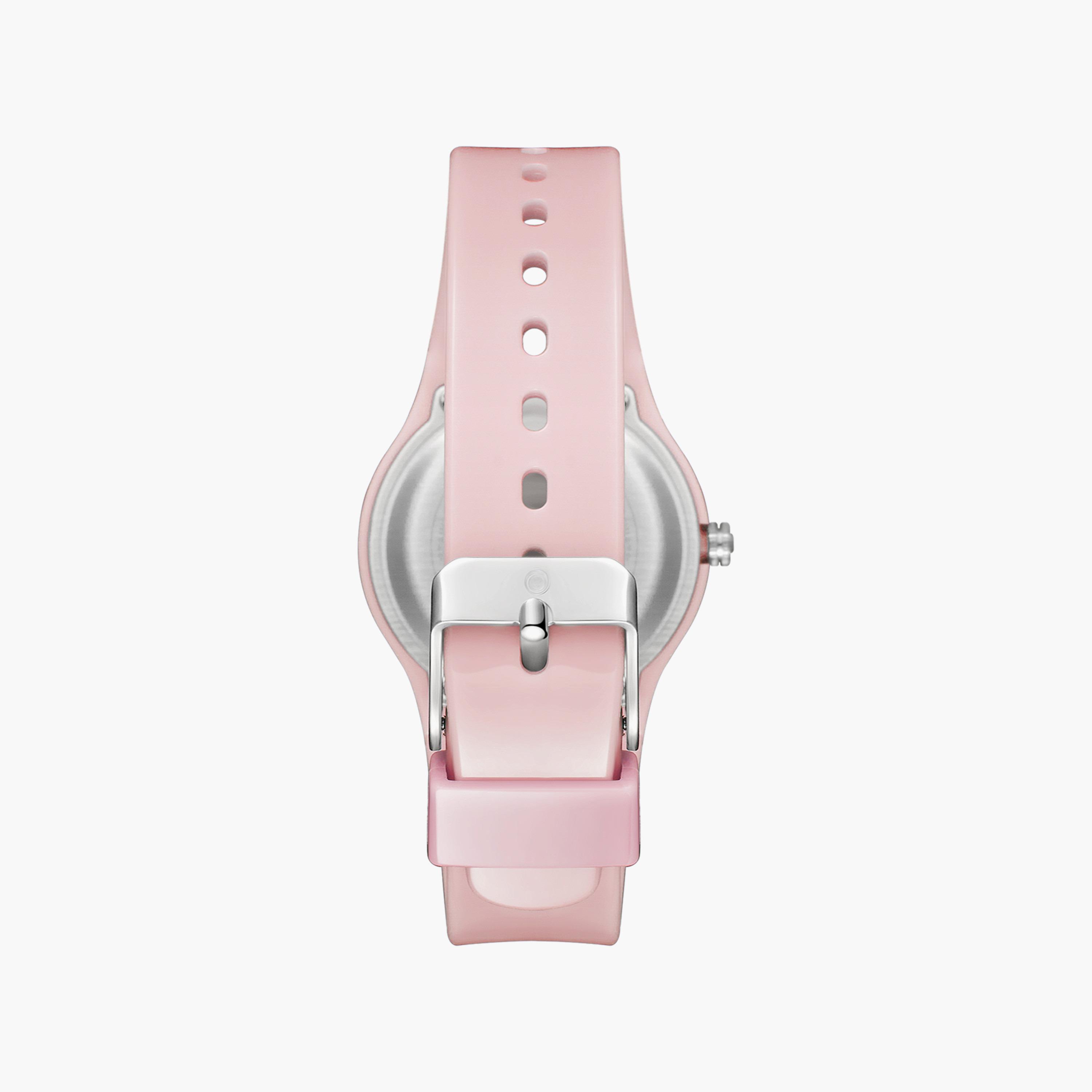 ساعة أنالوج للأطفال بسوار سيليكون بلون وردي من أسترو | A23812-PPPW-girls-accessories-watches-image-3