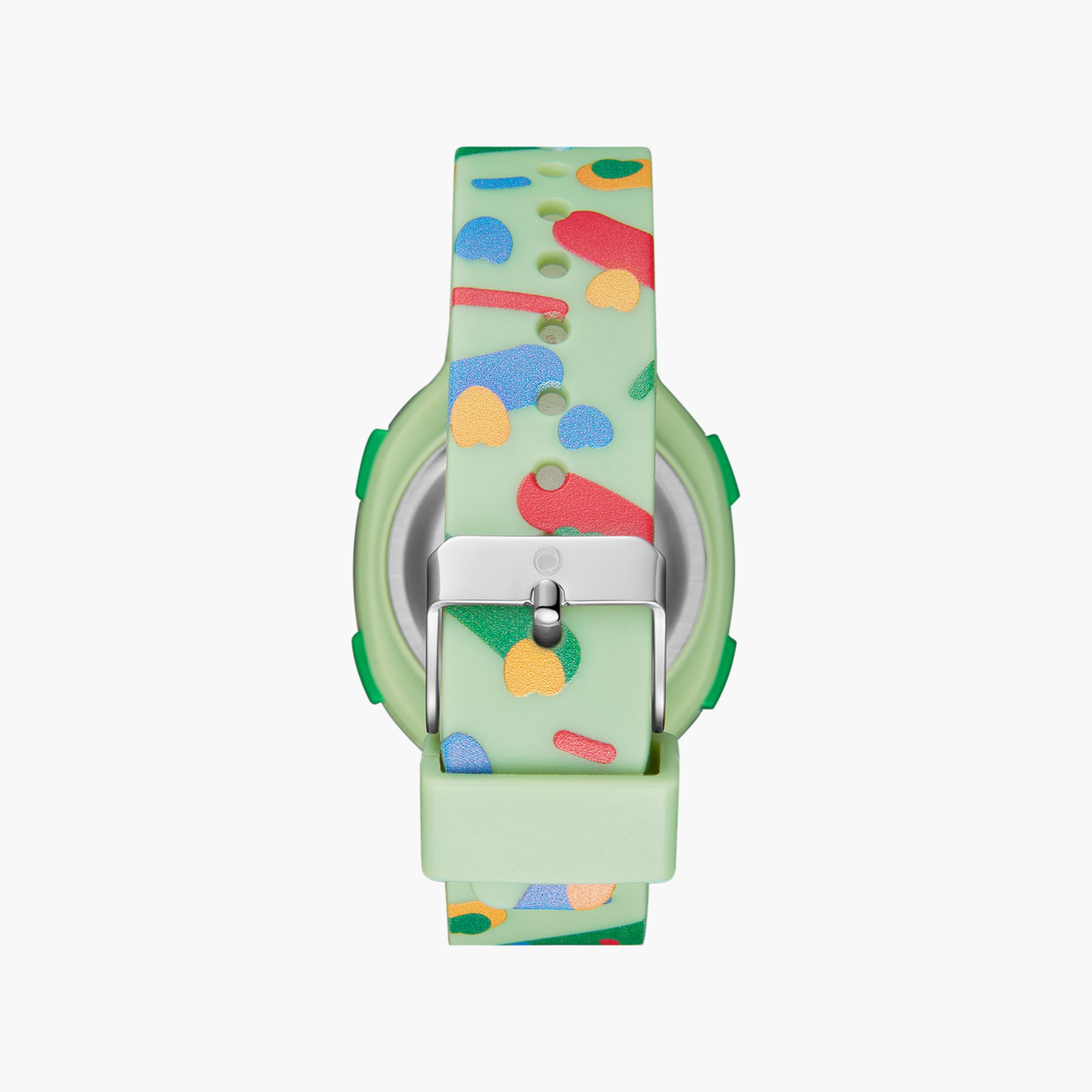 ساعة رقمية للأطفال بسوار سيليكون بلون اخضر من أسترو | A23913-PPHH-girls-accessories-watches-image-3