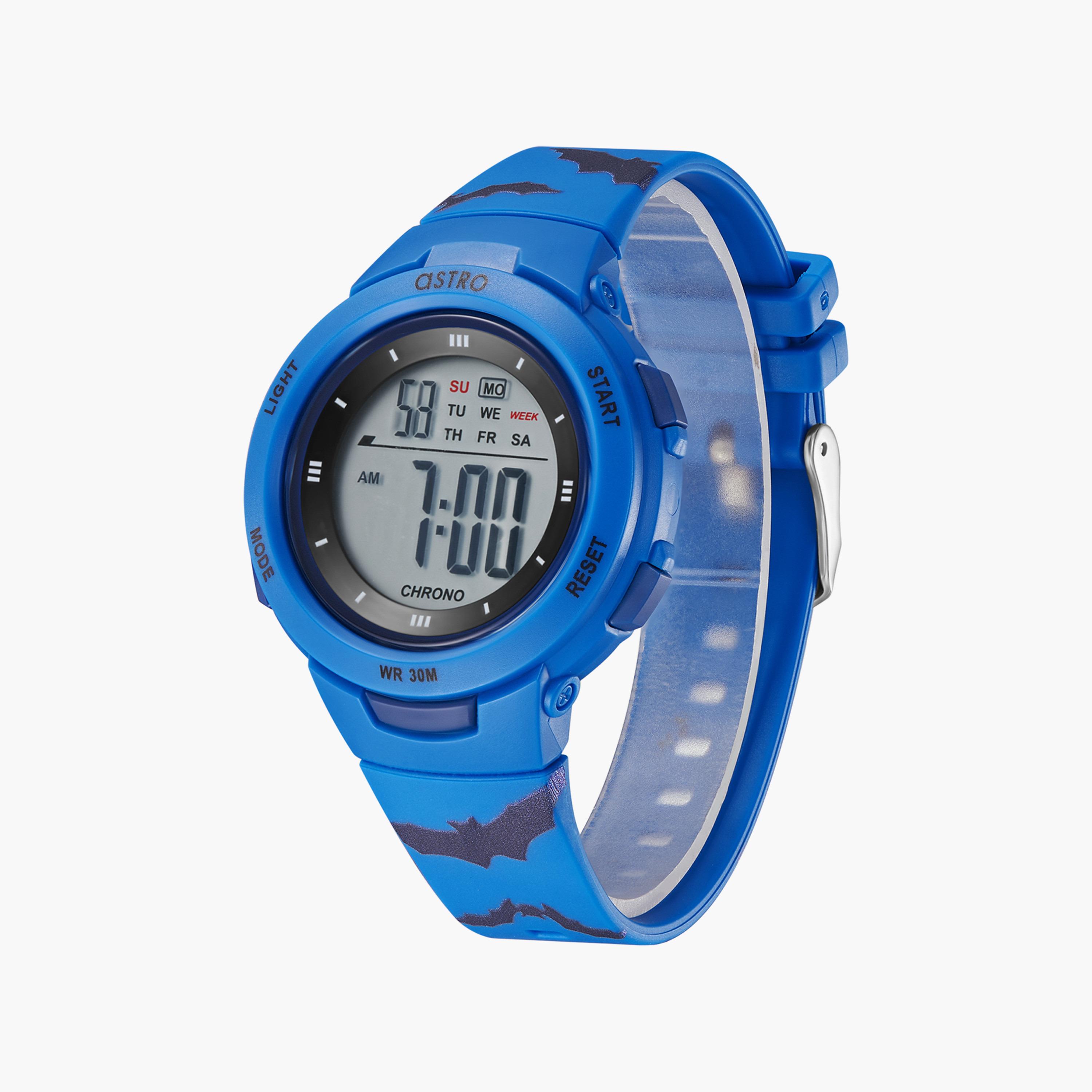 ساعة رقمية للأطفال بسوار سيليكون بلون أزرق من أسترو | A23914-PPLL-BT-girls-accessories-watches-image-2