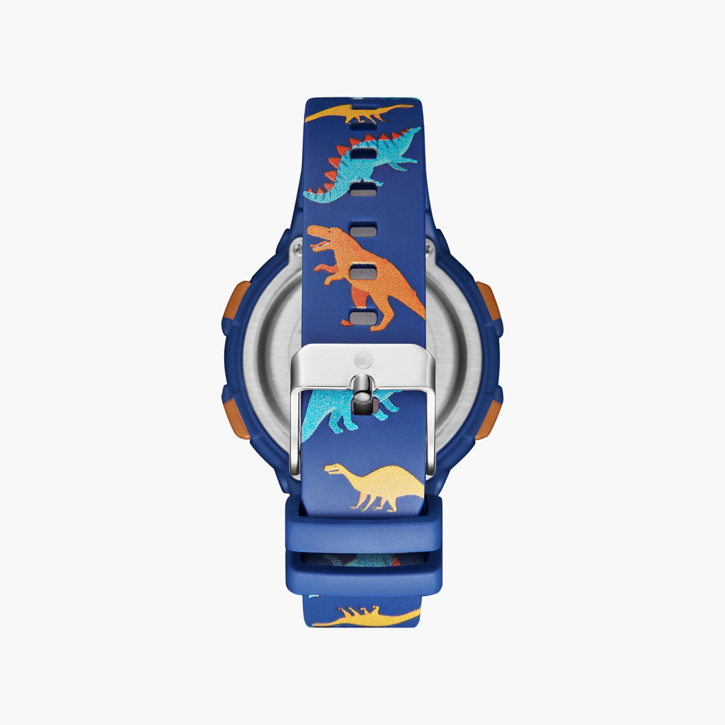 ساعة رقمية للأطفال بسوار سيليكون بلون أزرق من أسترو | A23916-PPNN-DS-girls-accessories-watches-image-3