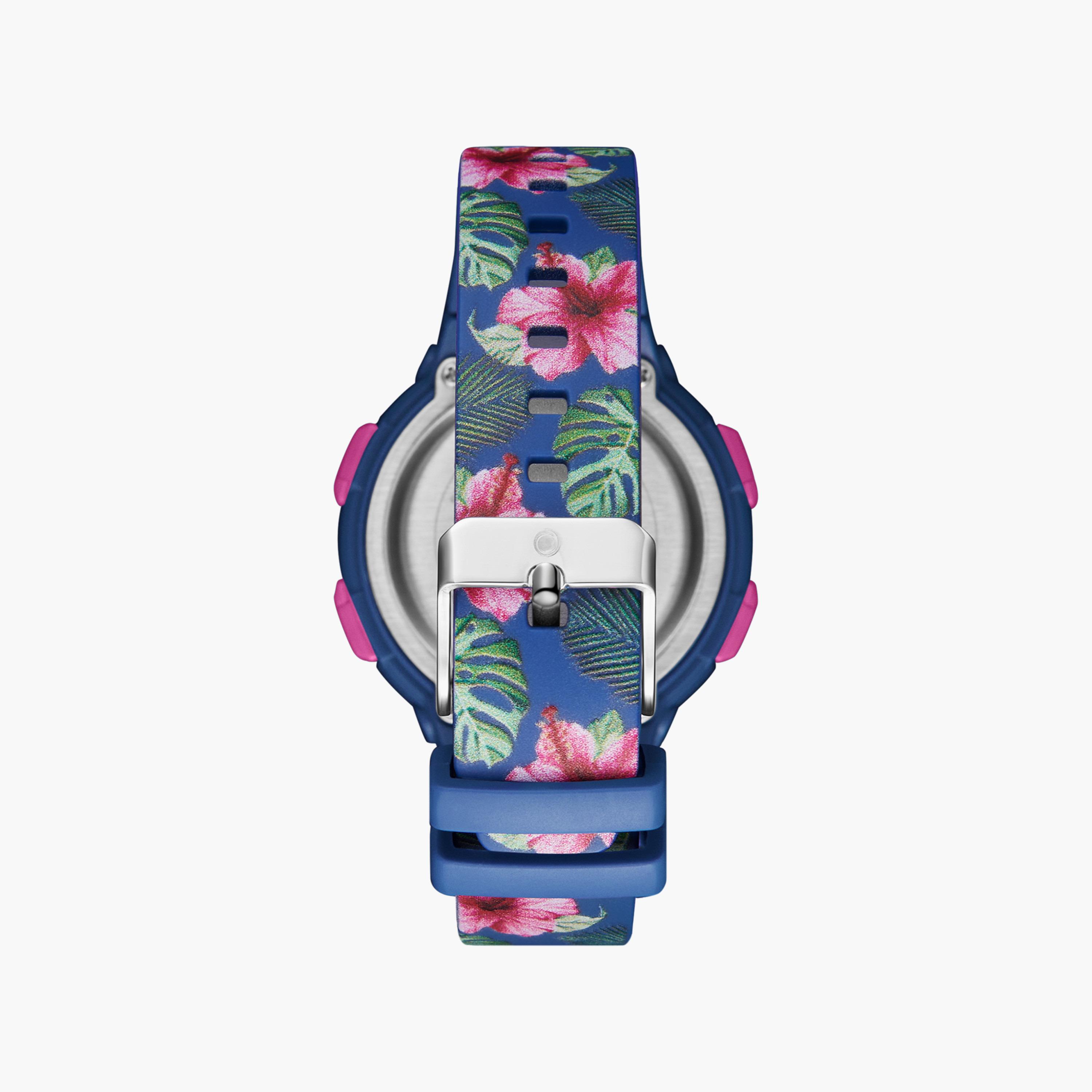 ساعة رقمية للأطفال بسوار سيليكون بلون أزرق من أسترو | A23916-PPNN-FL-girls-accessories-watches-image-3