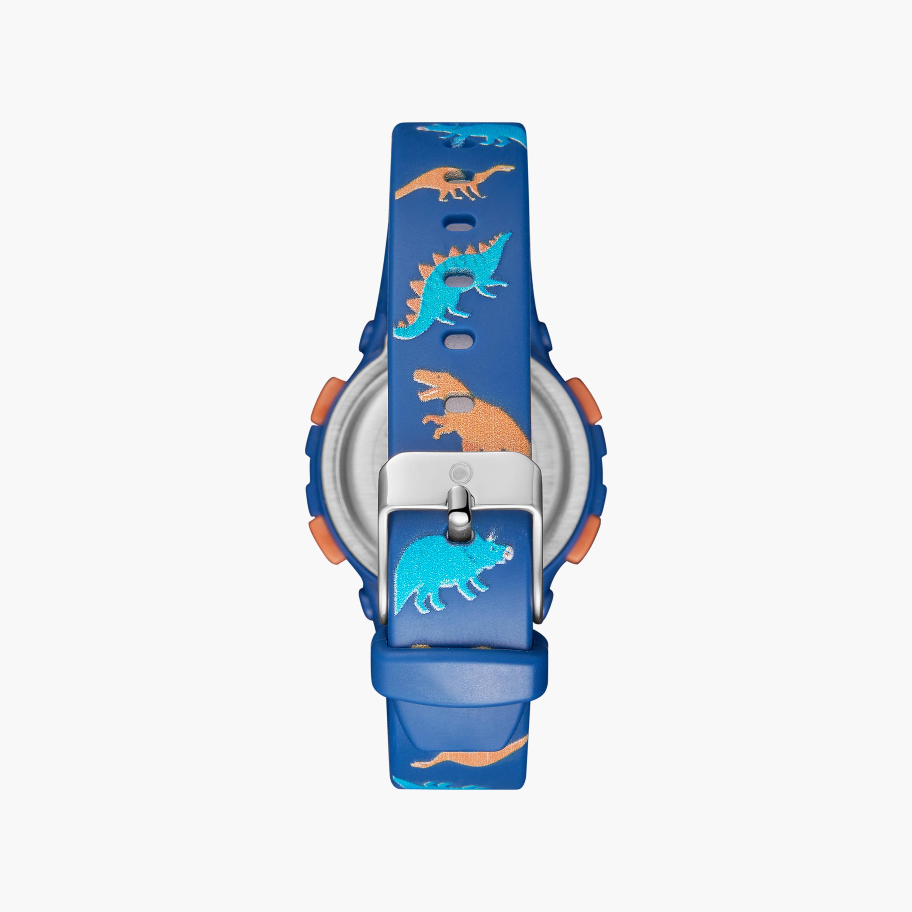 ساعة رقمية للأطفال بسوار سيليكون بلون أزرق من أسترو | A23917-PPNN-girls-accessories-watches-image-3