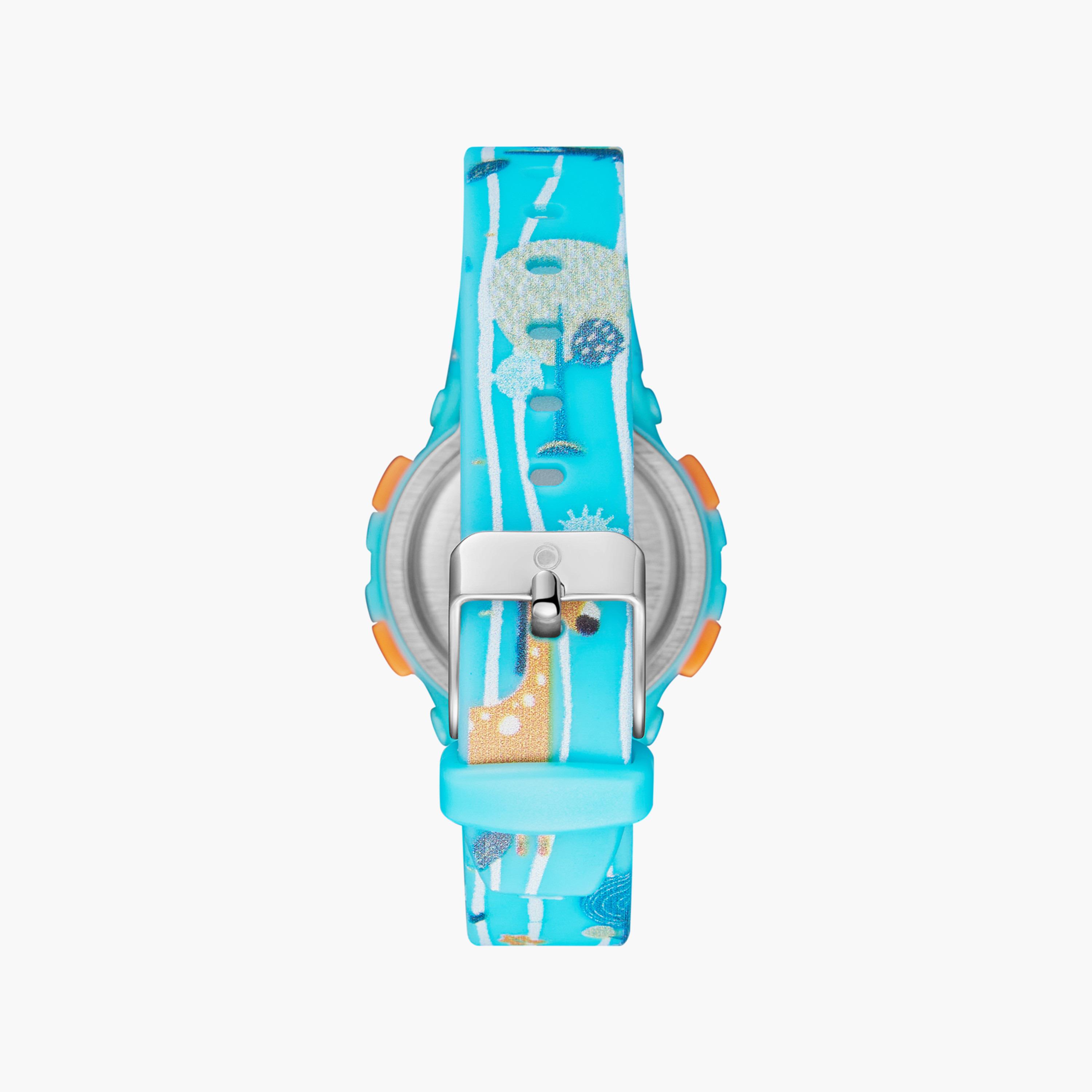 ساعة رقمية للأطفال بسوار سيليكون بلون أزرق من أسترو | A23917-PPLL-girls-accessories-watches-image-3