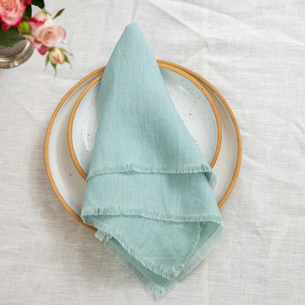 Linen 4-Piece Handcrafted Napkin Set