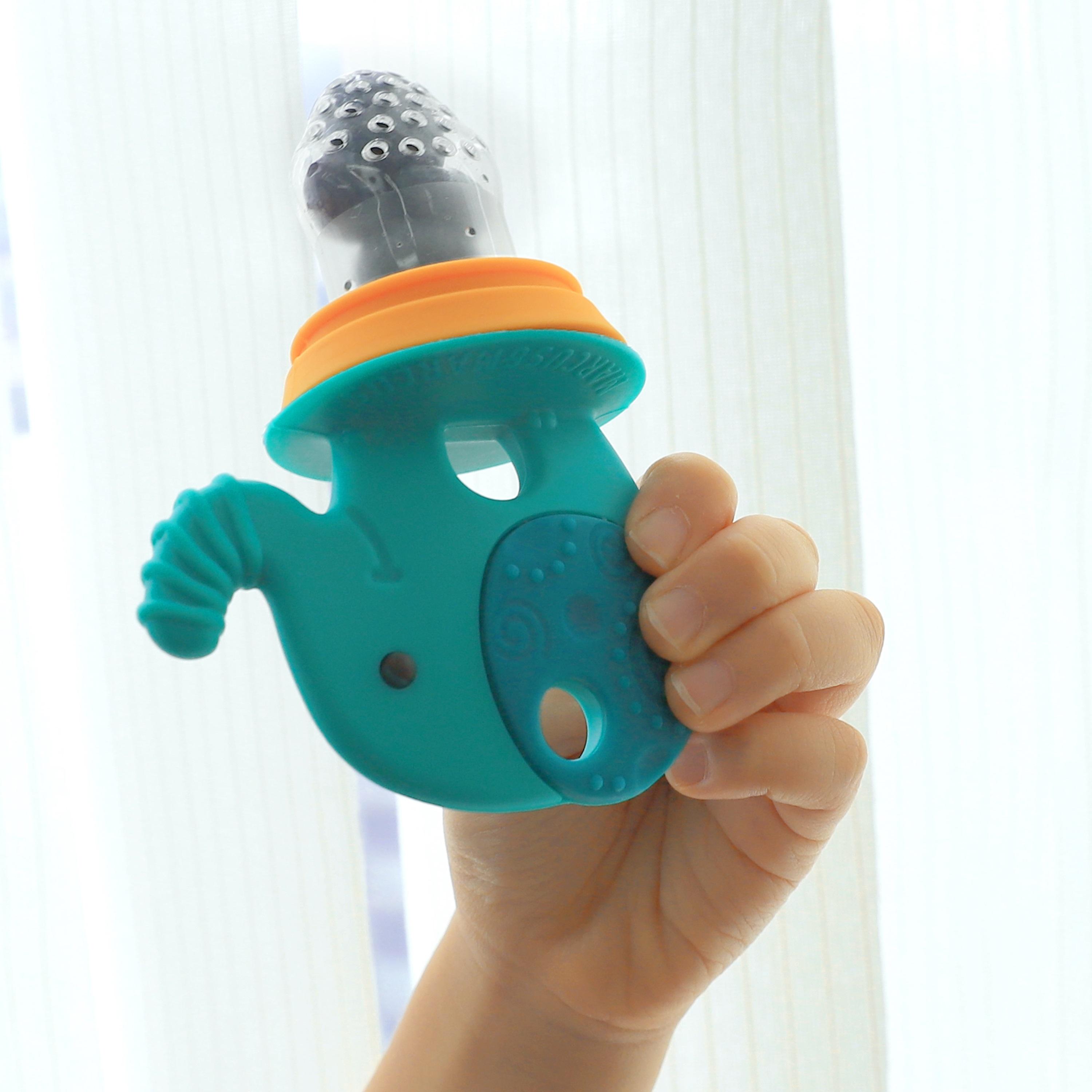 Marcus & Marcus Silicone Self Feeder N ‘Pop, Ollie the Elephant-baby-feeding-accessories-image-2