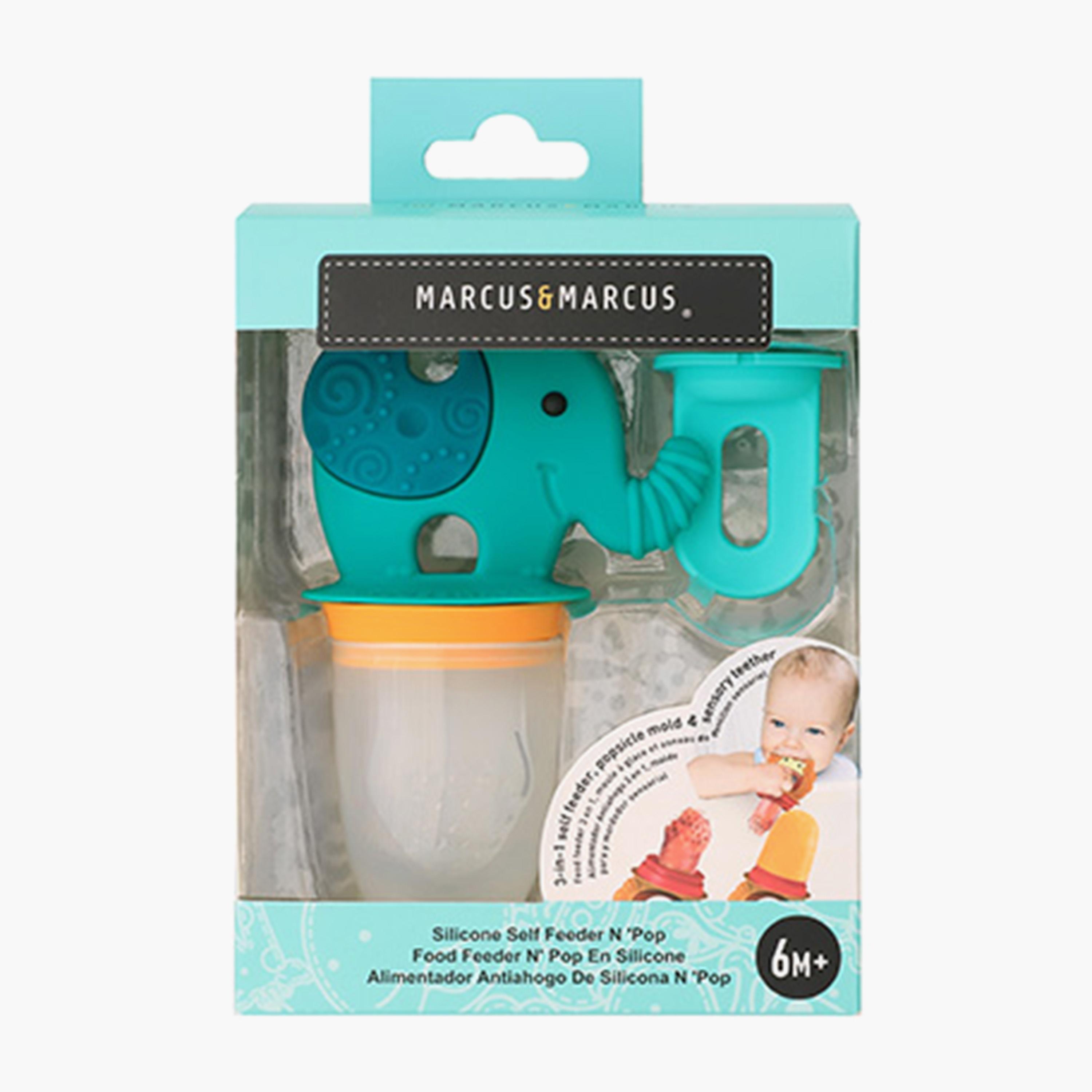 Marcus & Marcus Silicone Self Feeder N ‘Pop, Ollie the Elephant-baby-feeding-accessories-image-3