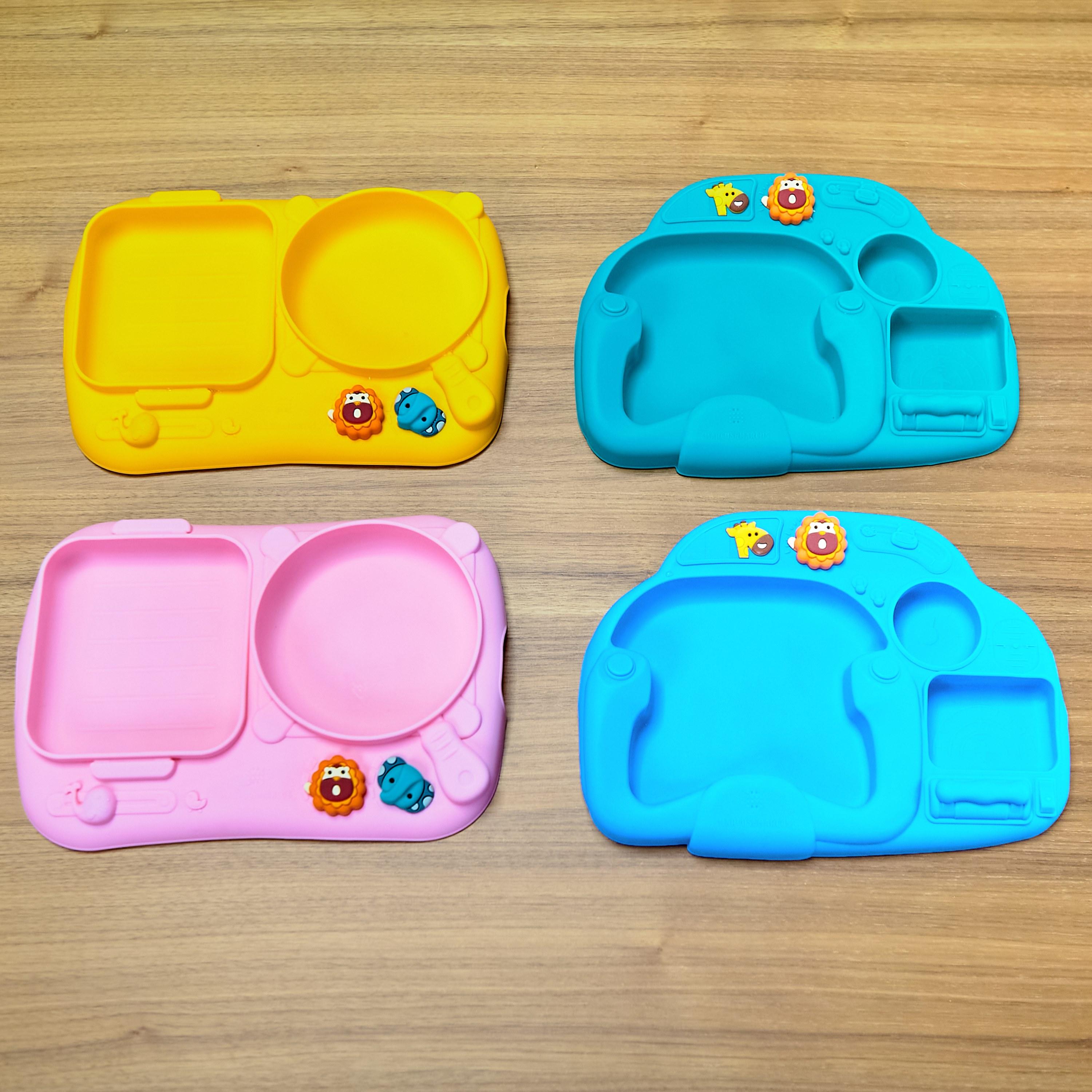 Marcus & Marcus Creativplate With Suction - Little Pilot, Ollie the Elephant-baby-feeding-mealtimeessentials-image-5