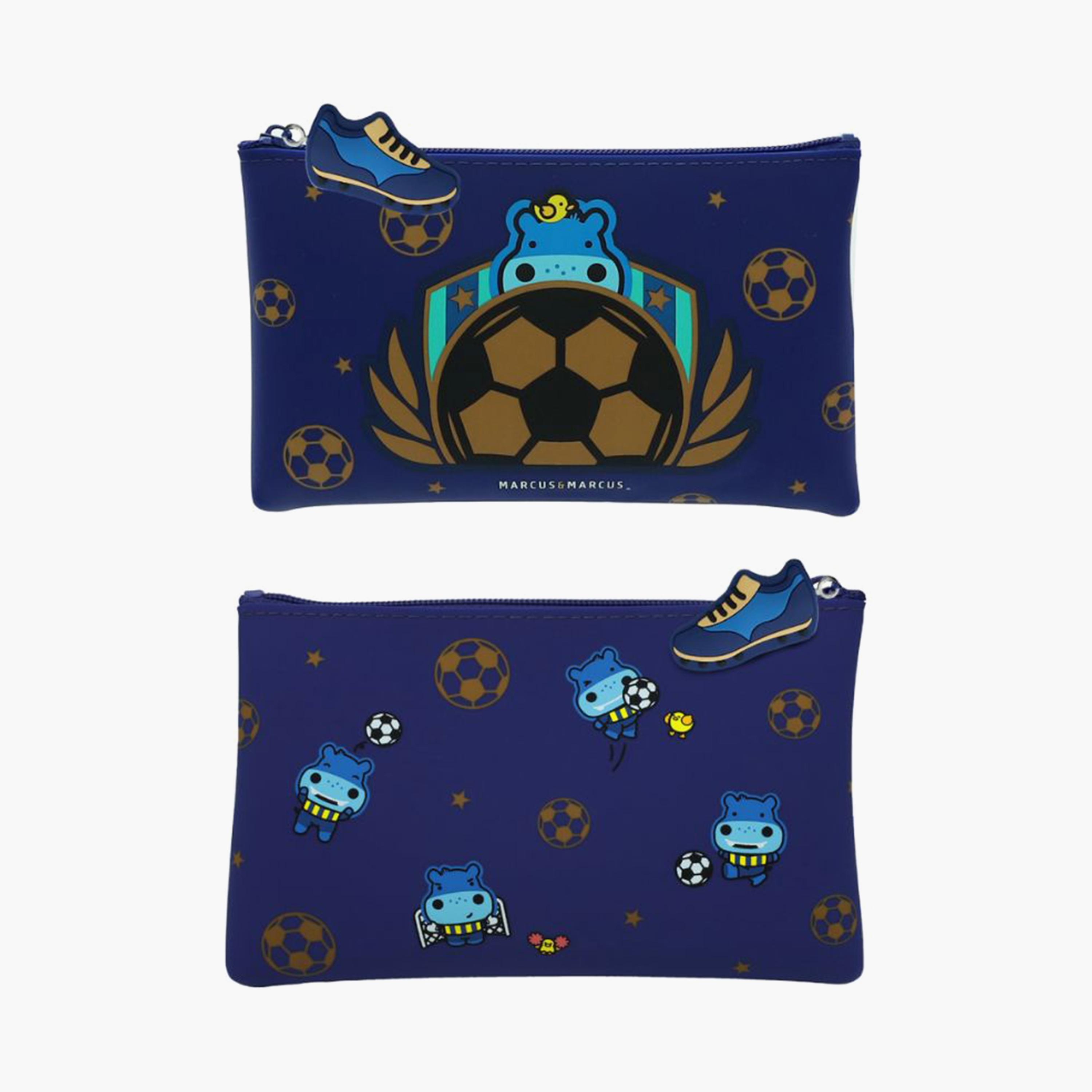 Marcus & Marcus Silicone Pencil Case, Football-school-stationery-pencilcases-image-1