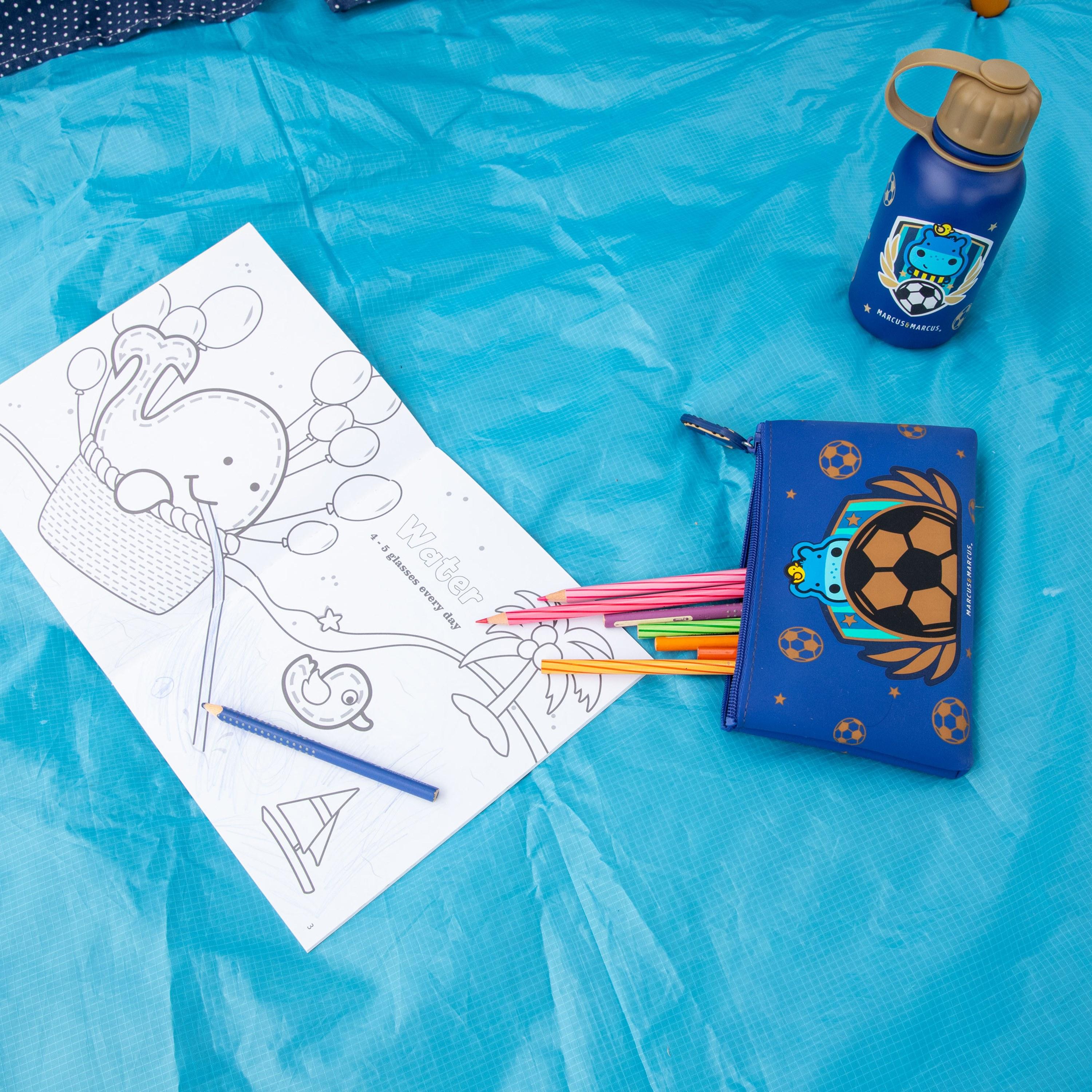 Marcus & Marcus Silicone Pencil Case, Football-school-stationery-pencilcases-image-2