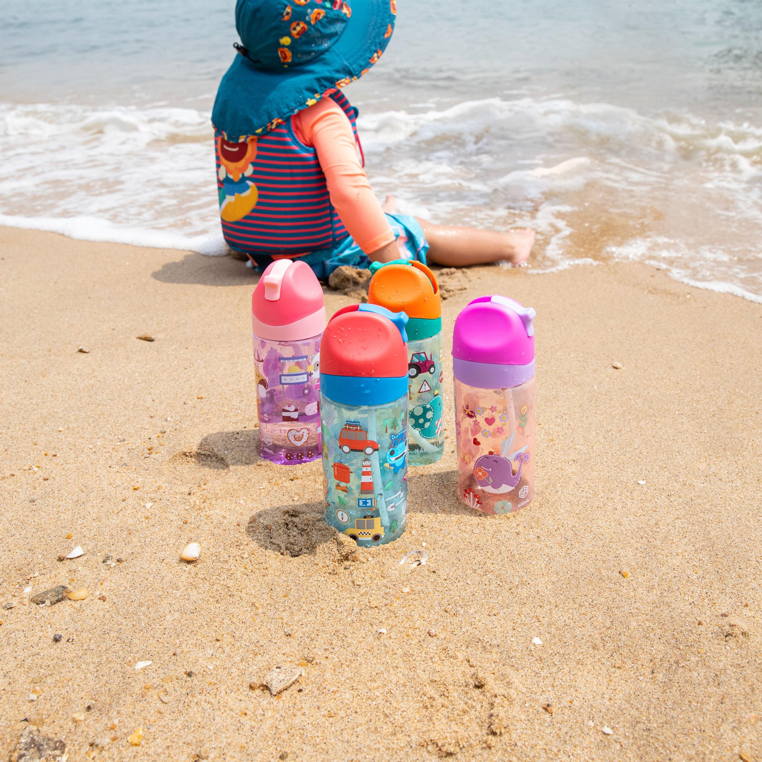 زجاجة تريتان بماصة جيرمريبيل من ماركوس اند ماركوس, لولي - 400 مل-school-waterbottles-image-4