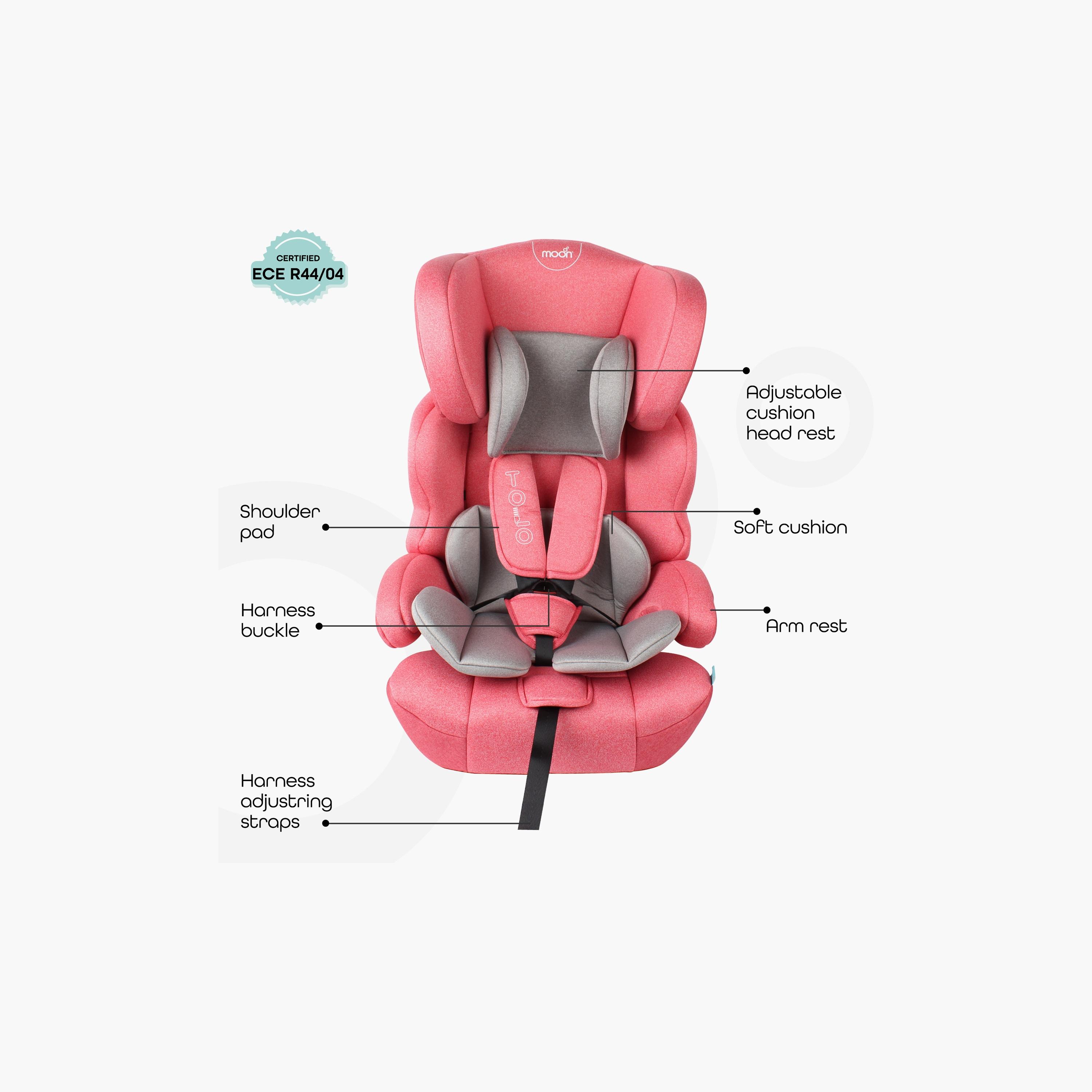 Moon Tolo Baby/Kids Car Seat (Group 1, 2, 3), Pink-baby-gear-carseats-image-4
