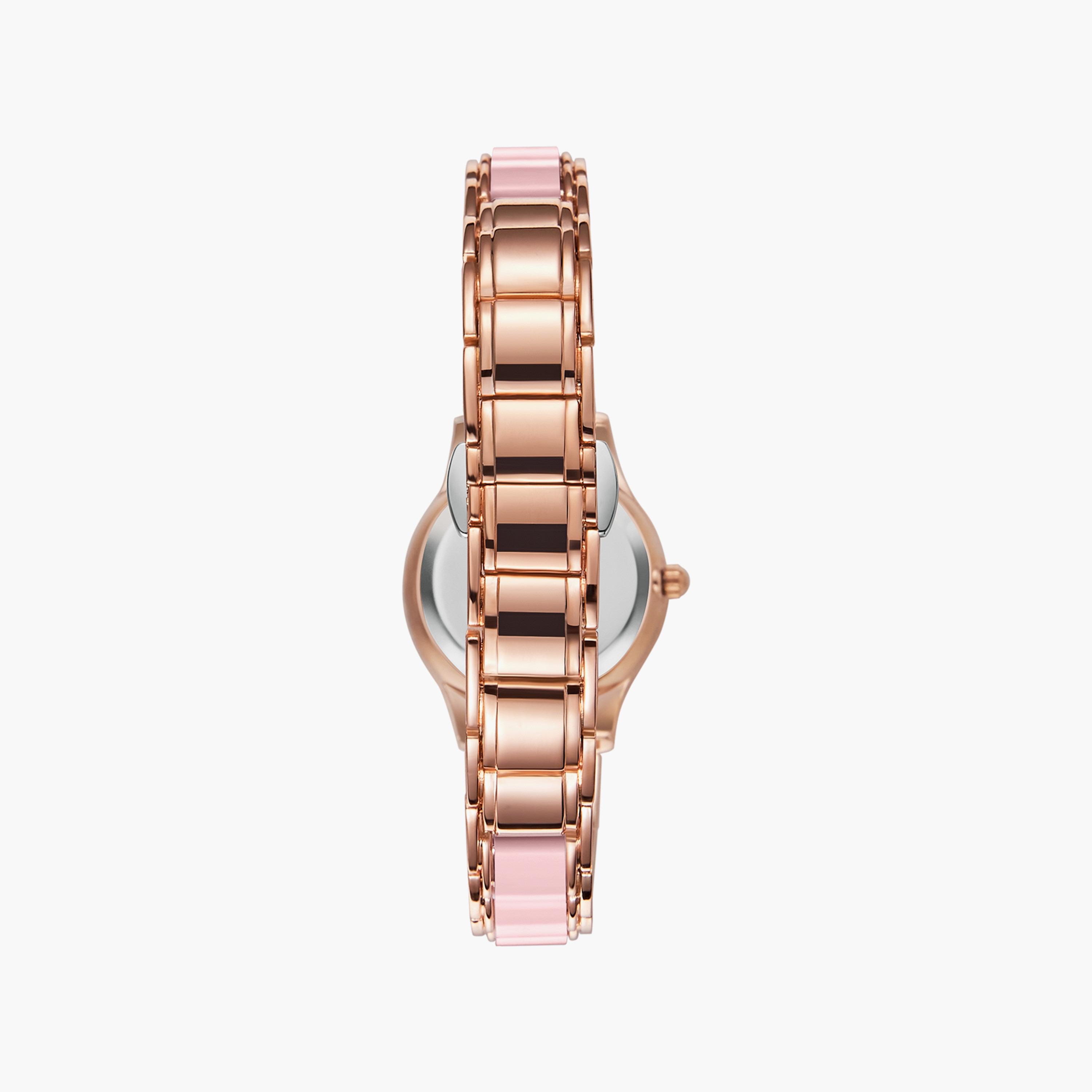 ساعة أنالوج وردية بسوار ستانلس ستيل من كينيث سكوت | K23517-RCPP-women-watchesandjewellery-watches-image-3
