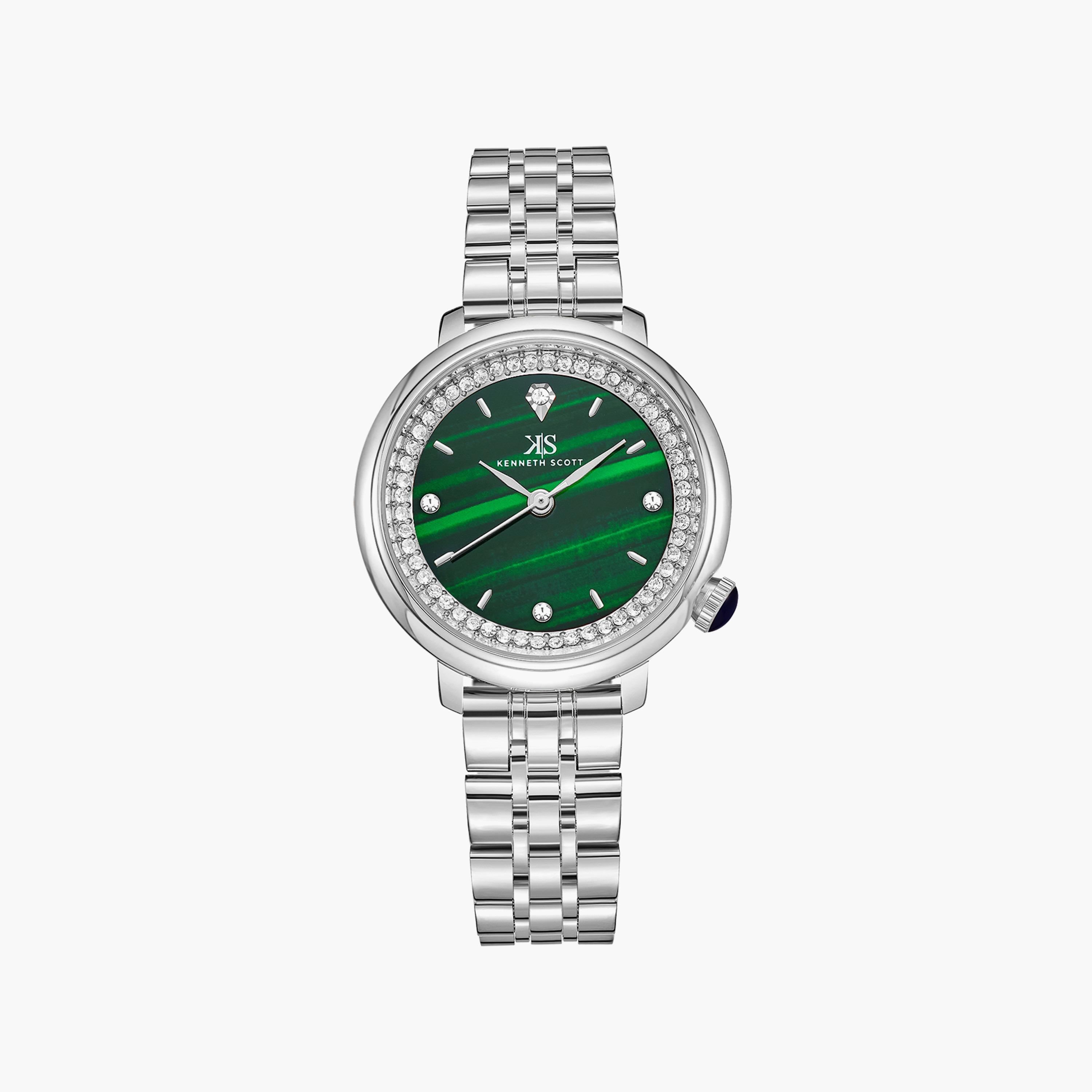  W0985L3 - ساعة انالوج من جيس للنساء بمينا فضي مع سوار ستانلس ستيل -women-watchesandjewellery-watches-image-1