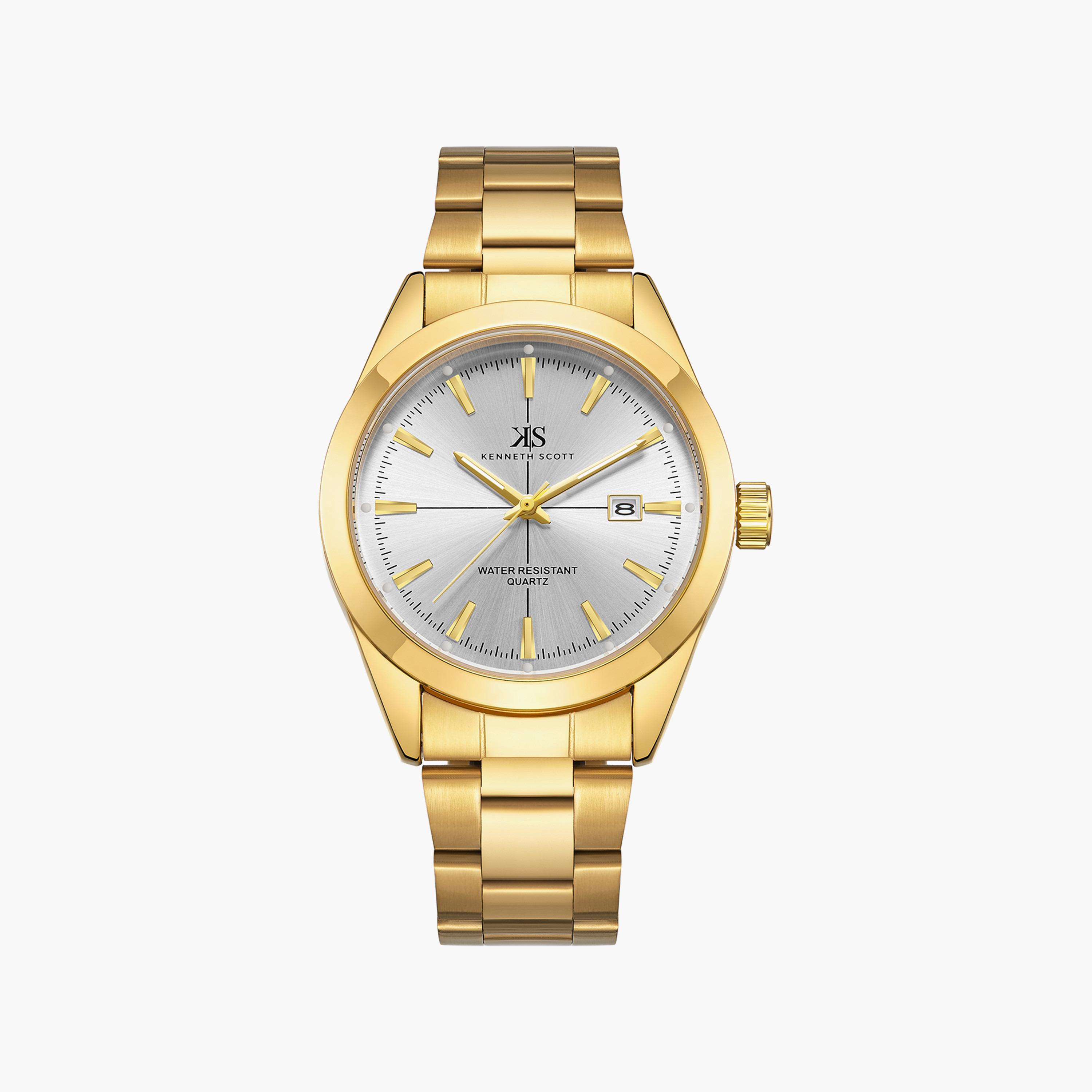 ساعة تورنادو للرجال أنالوج بسوار جلدي باللون الأسود | T8007-SLBL-men-watchesandjewellery-watches-image-1