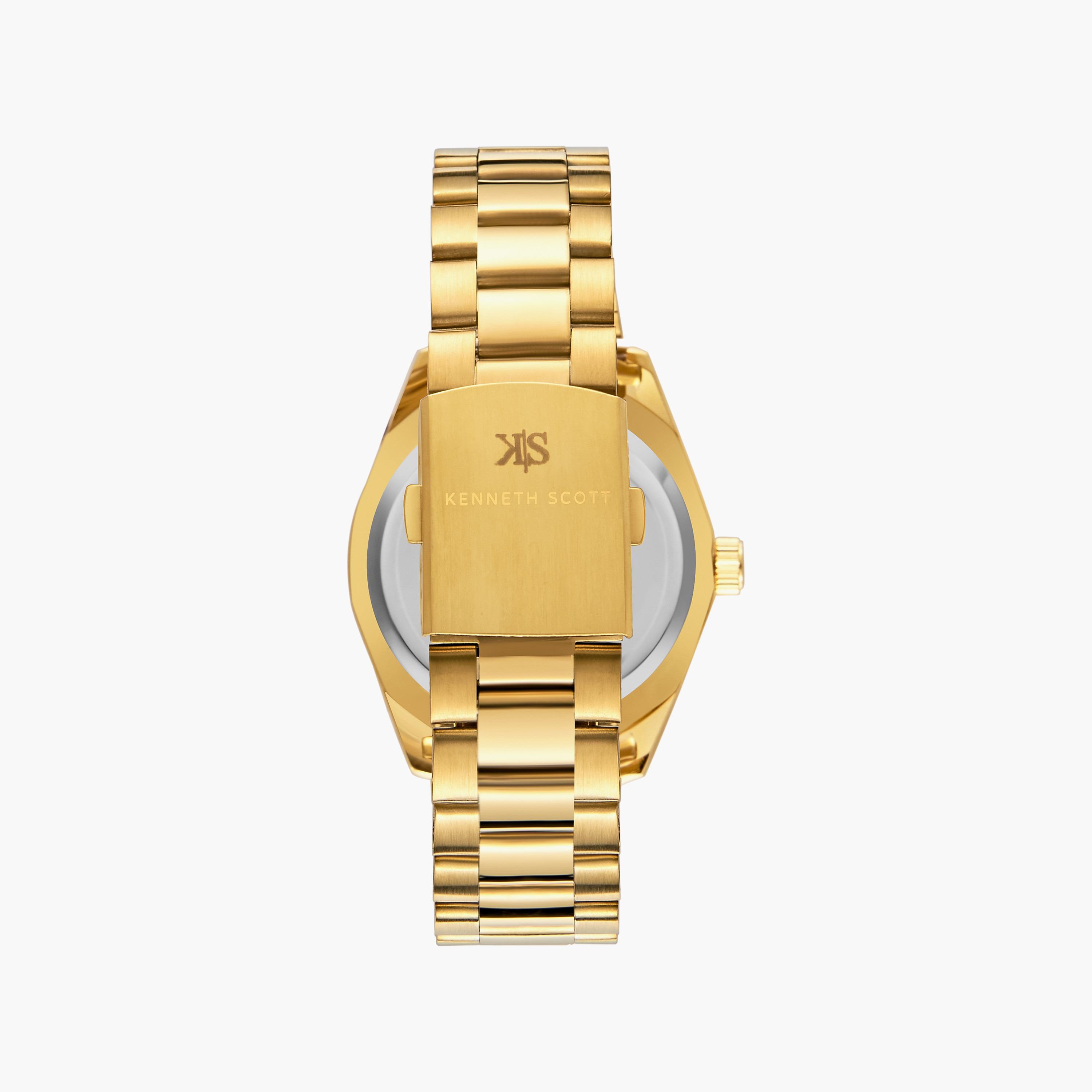 ساعة تورنادو للرجال أنالوج بسوار جلدي باللون الأسود | T8007-SLBL-men-watchesandjewellery-watches-image-3