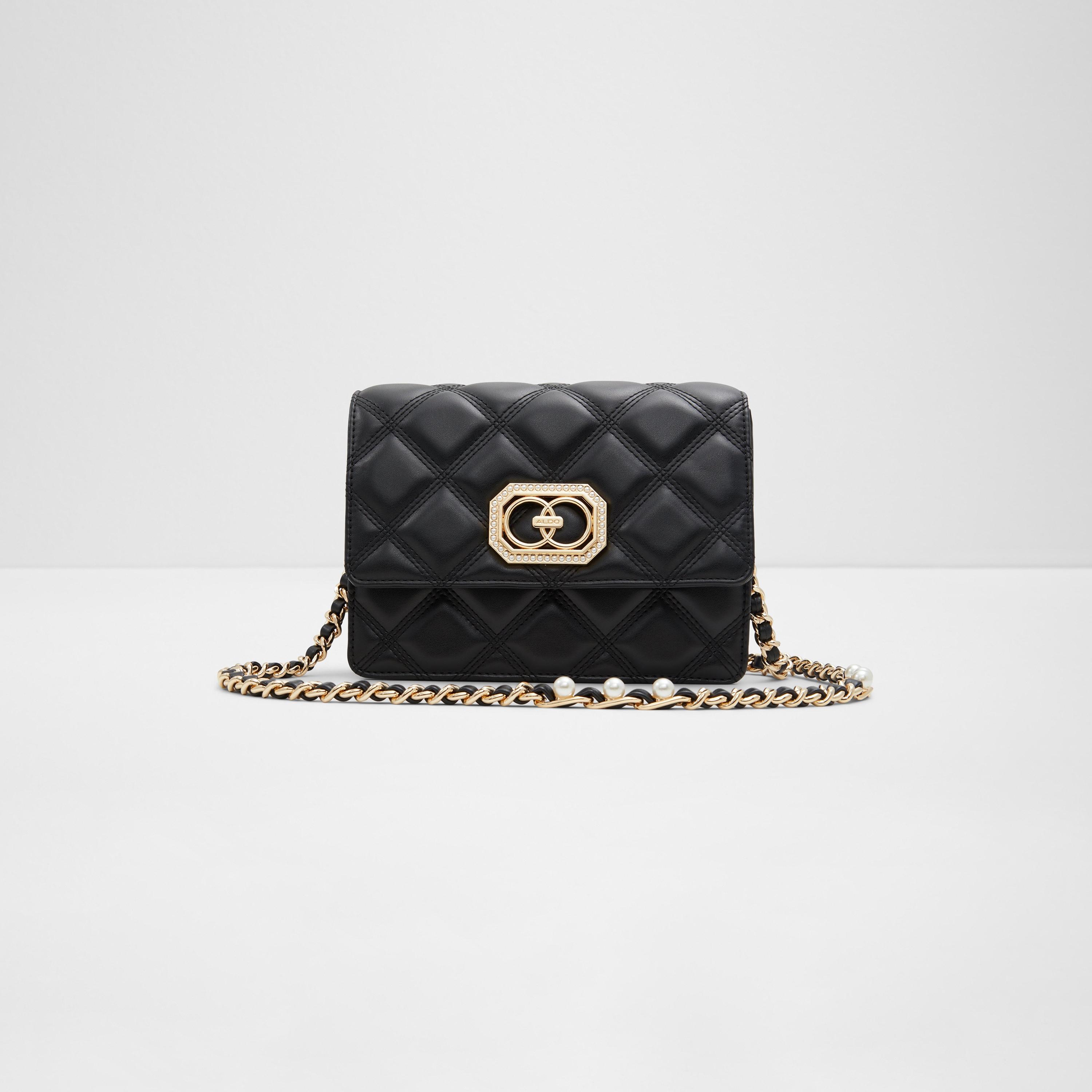 Aldo black crossbody mini purse with black chain | Black chain, Mini purse,  Black crossbody