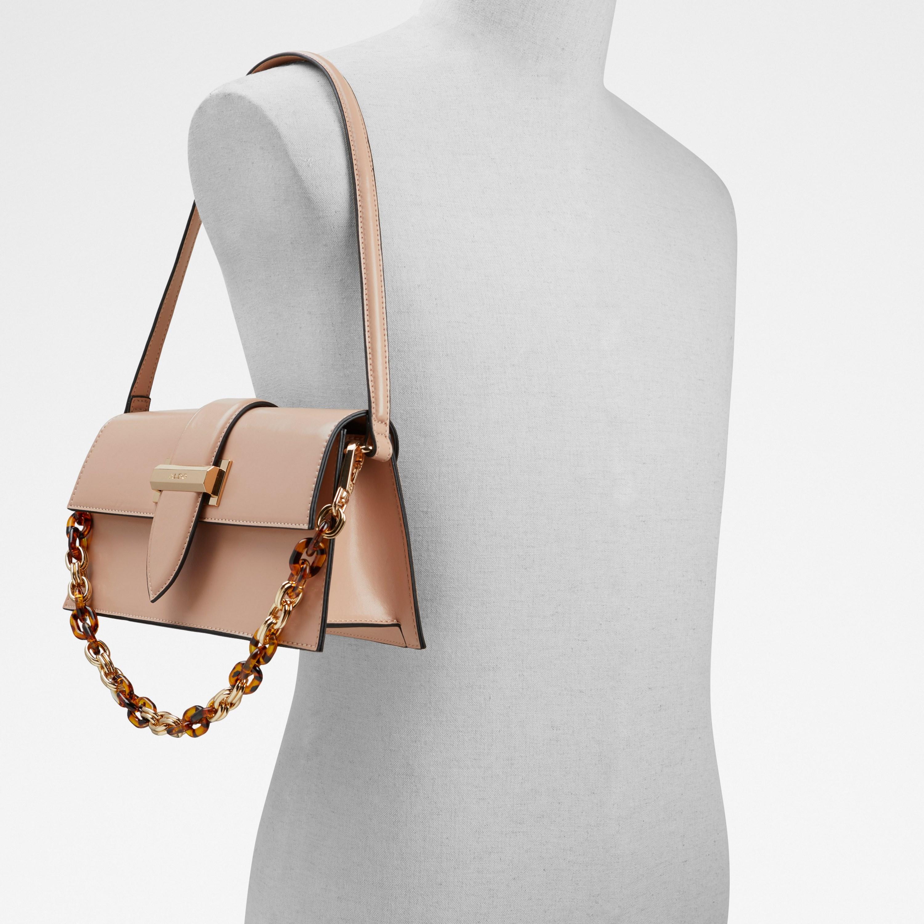 حقيبة كتف من ألدو فلافيانا سادة مع سلسلة معدنية-women-bagsandwallets-handbags-image-4
