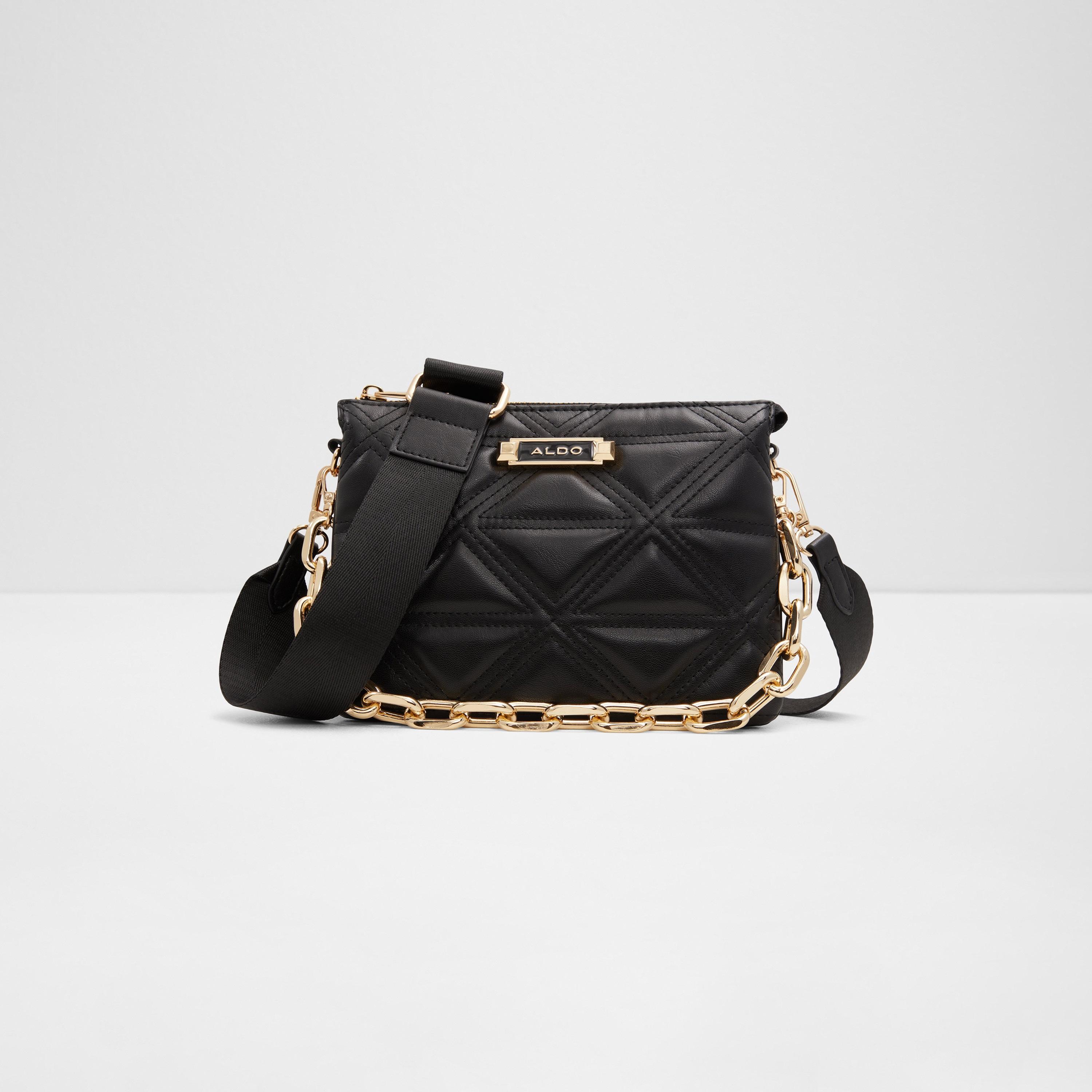 Aldo black cross online body bag