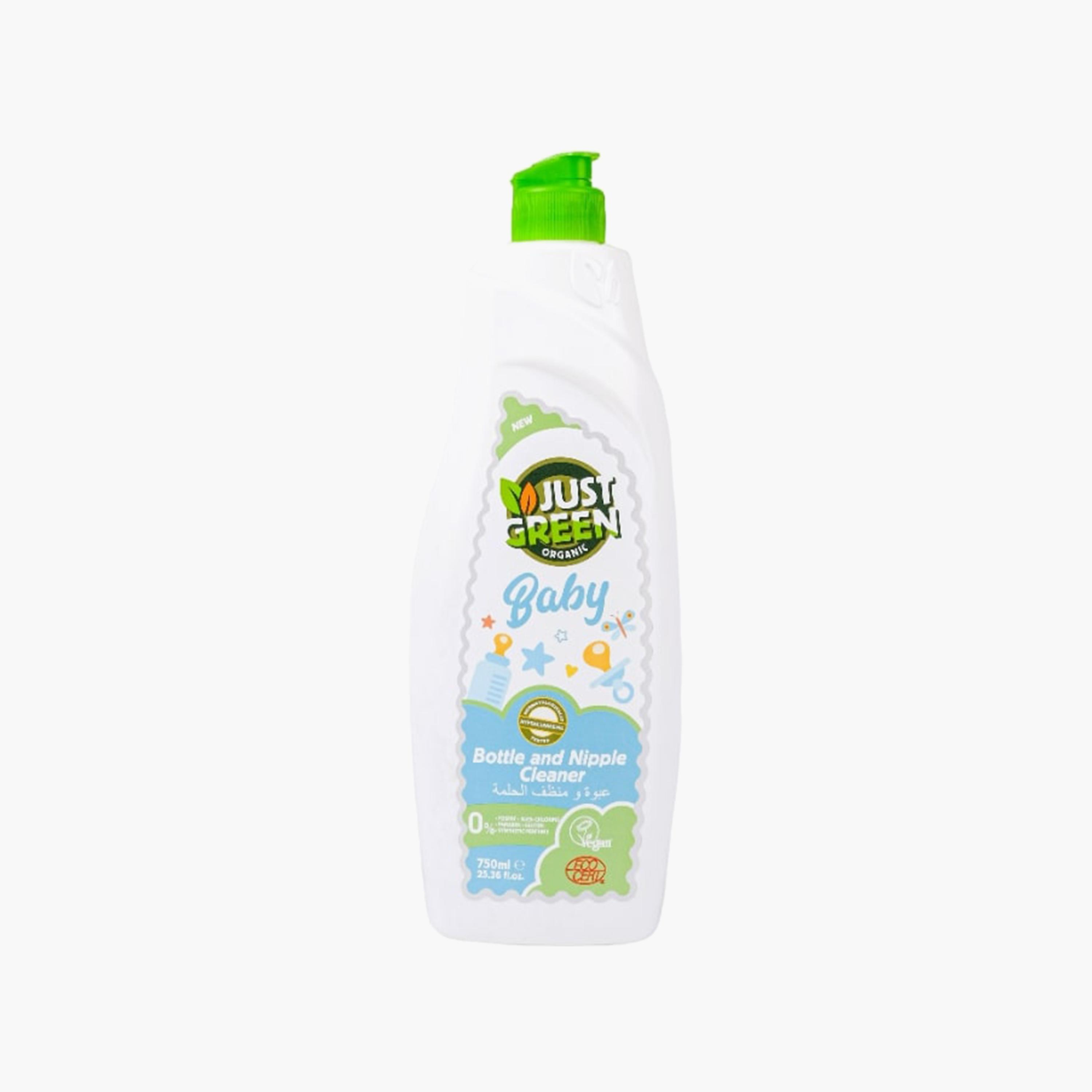 Just Green Organic Baby Bottle and Nipple Cleanser , 750 ml-baby-feeding-cleaningliquids-image-1