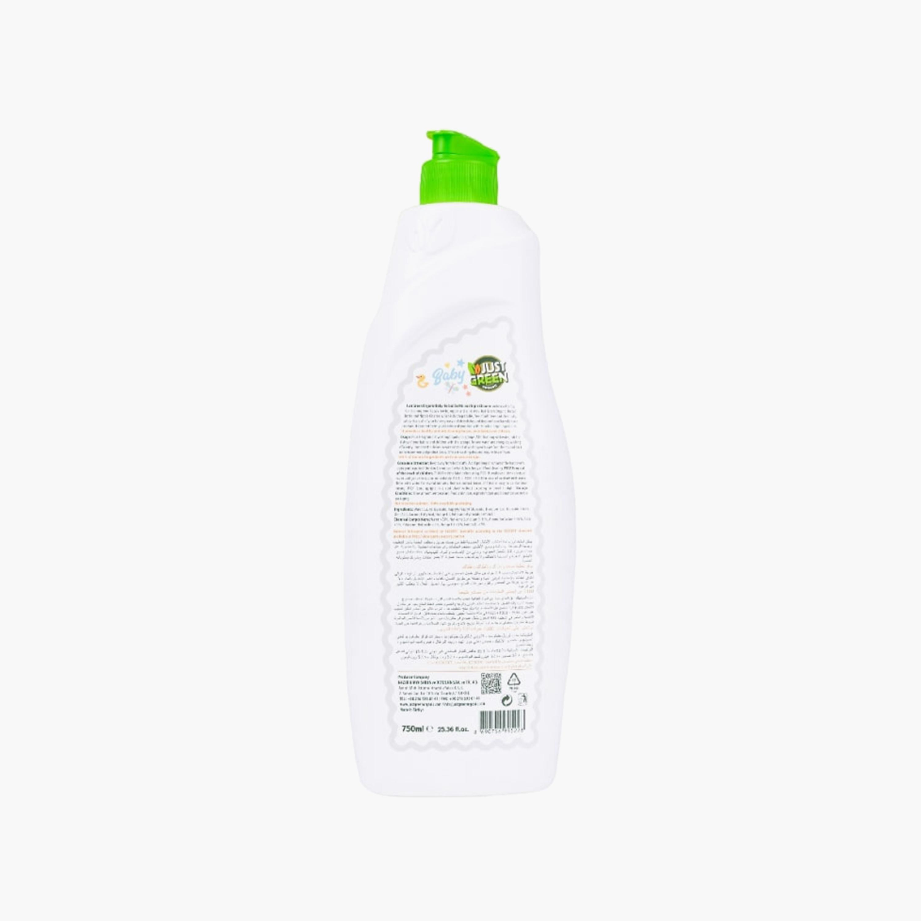 Just Green Organic Baby Bottle and Nipple Cleanser , 750 ml-baby-feeding-cleaningliquids-image-2