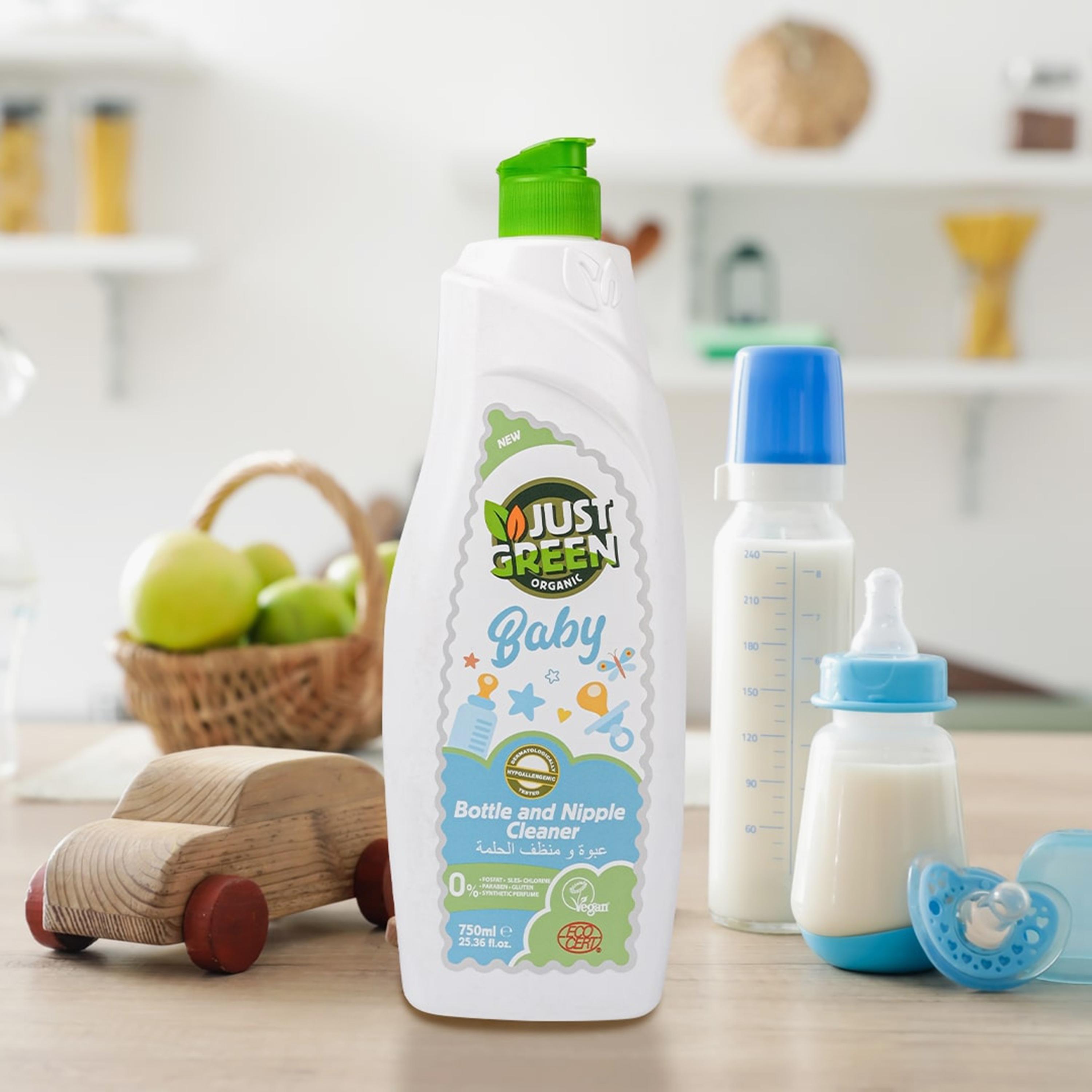 Just Green Organic Baby Bottle and Nipple Cleanser , 750 ml-baby-feeding-cleaningliquids-image-3