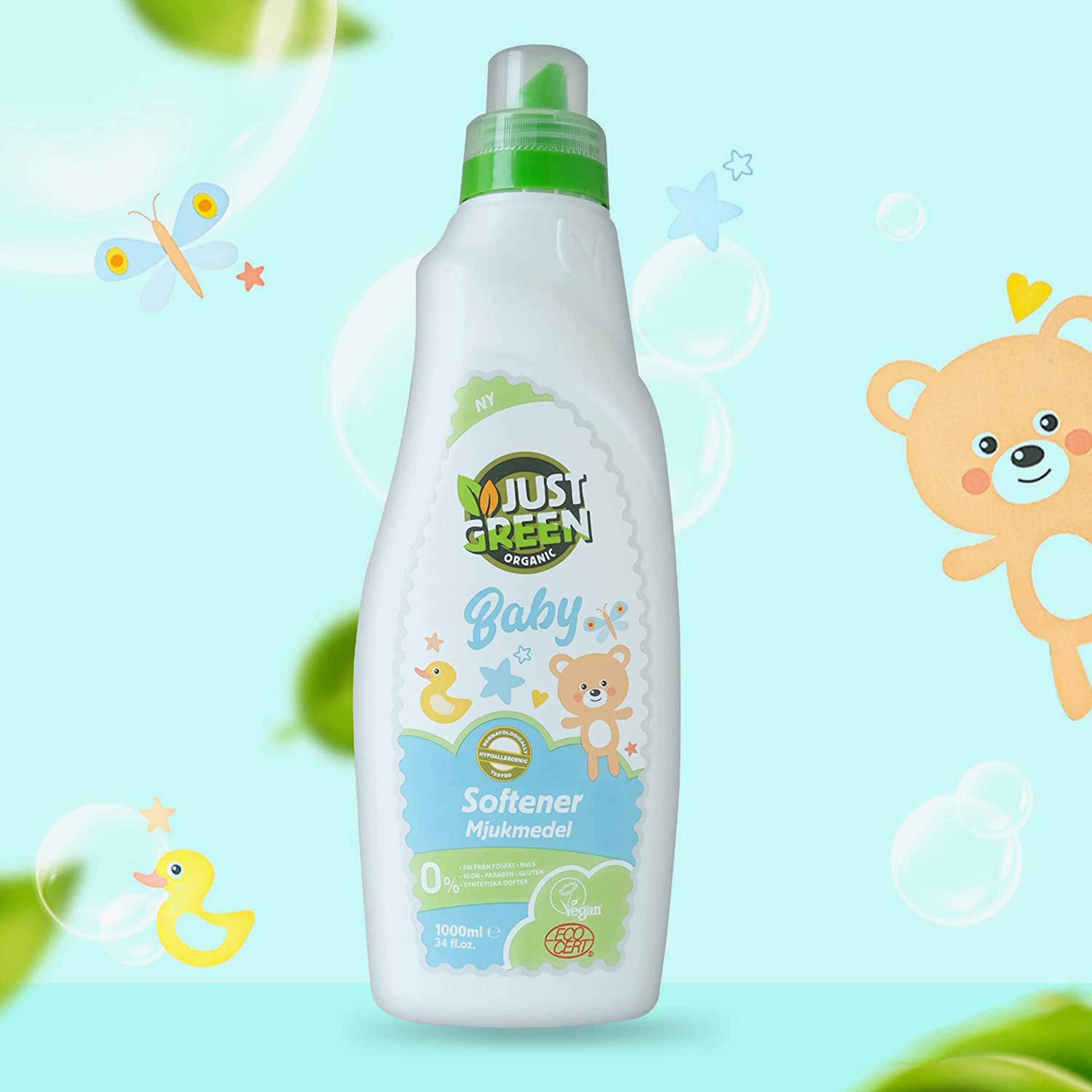 Just Green Organic Baby Laundry Softener, 1000 ml-baby-feeding-cleaningliquids-image-4