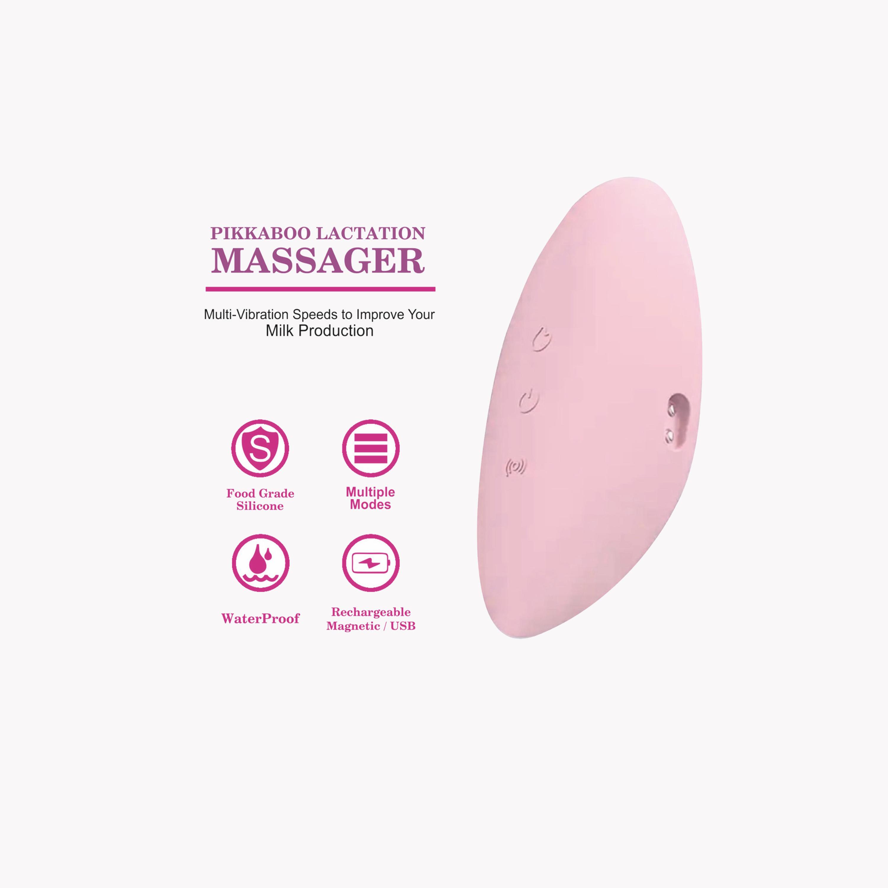 Pikkaboo Rechargeable Lactation Massager For Breastfeeding- Pink-baby-feeding-breastfeedingandcare-image-1