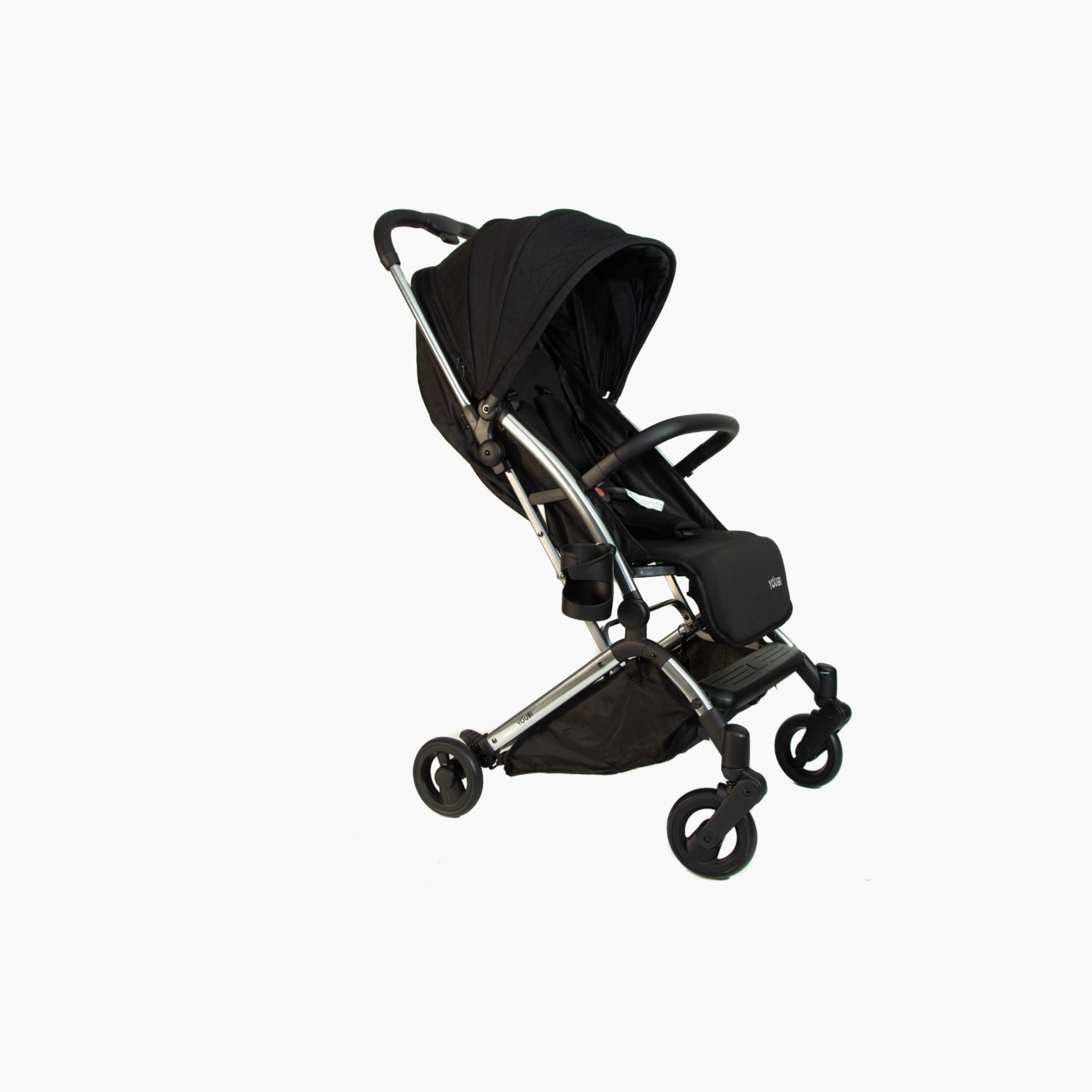 Pikkaboo Youbi Toddler Stroller with New Born Attachment, Black-baby-gear-strollersandprams-strollers-image-2