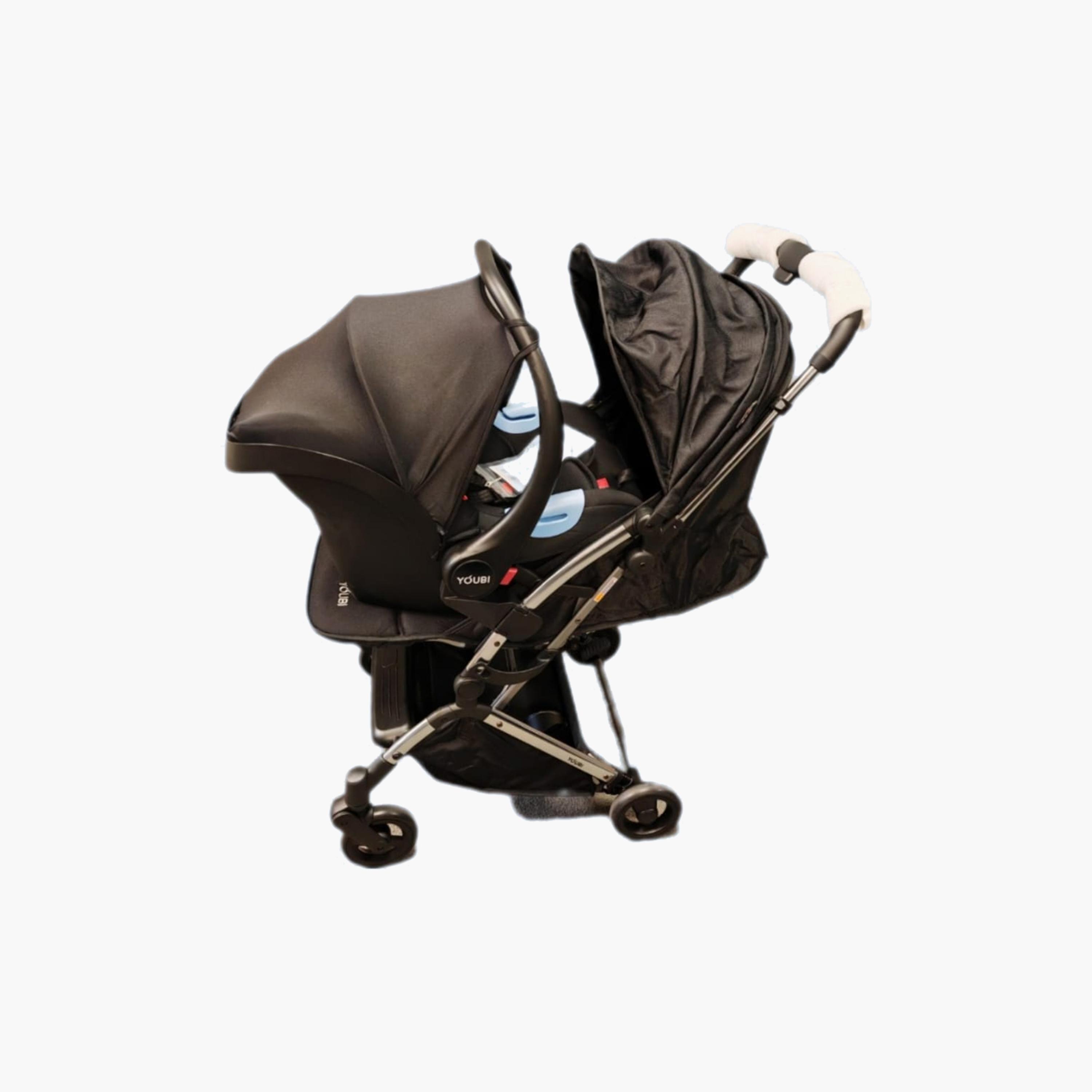 Pikkaboo Youbi Toddler Stroller with New Born Attachment, Black-baby-gear-strollersandprams-strollers-image-3