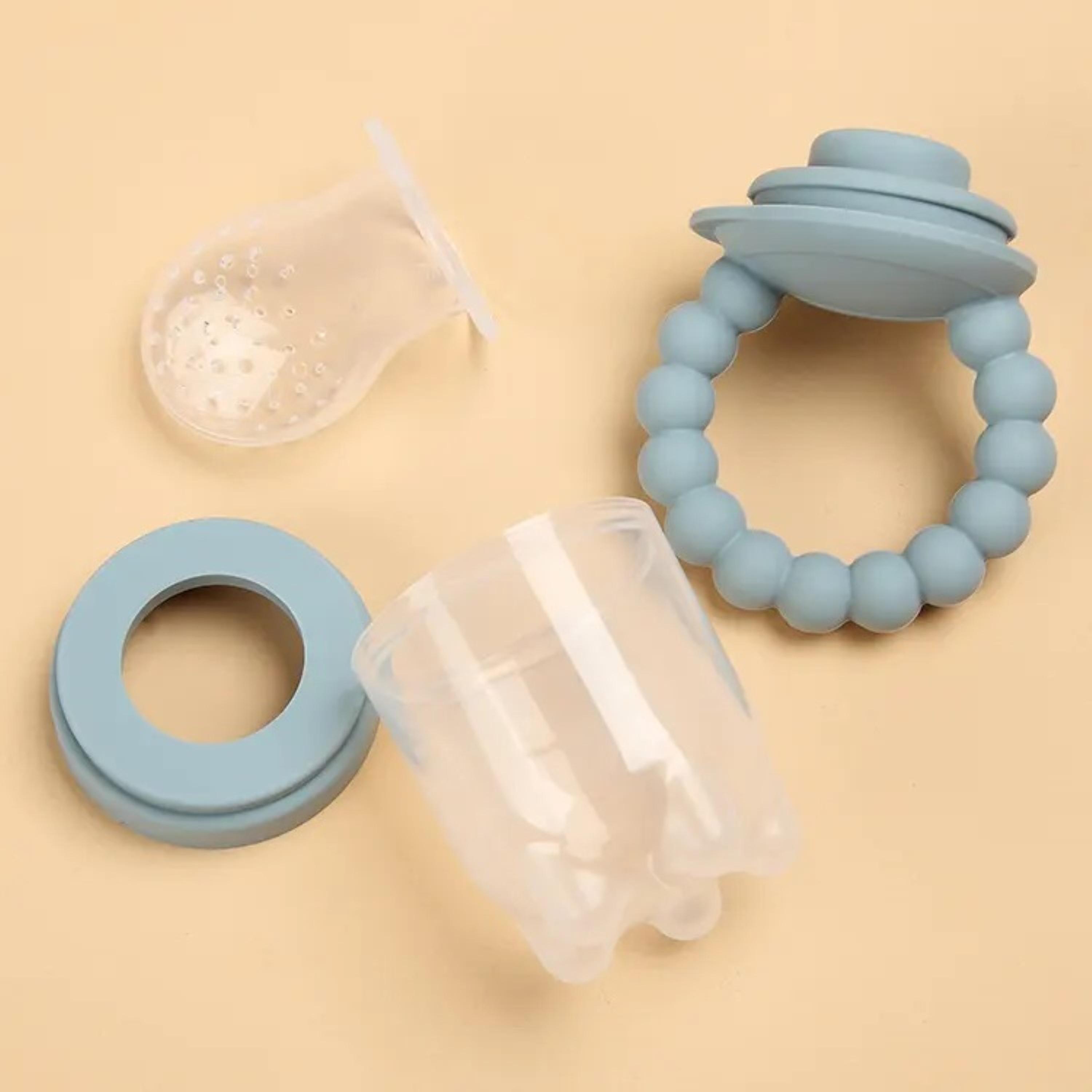 Pikkaboo BPA-Free Fruit Feeder, Pastel Blue-baby-feeding-mealtimeessentials-image-2