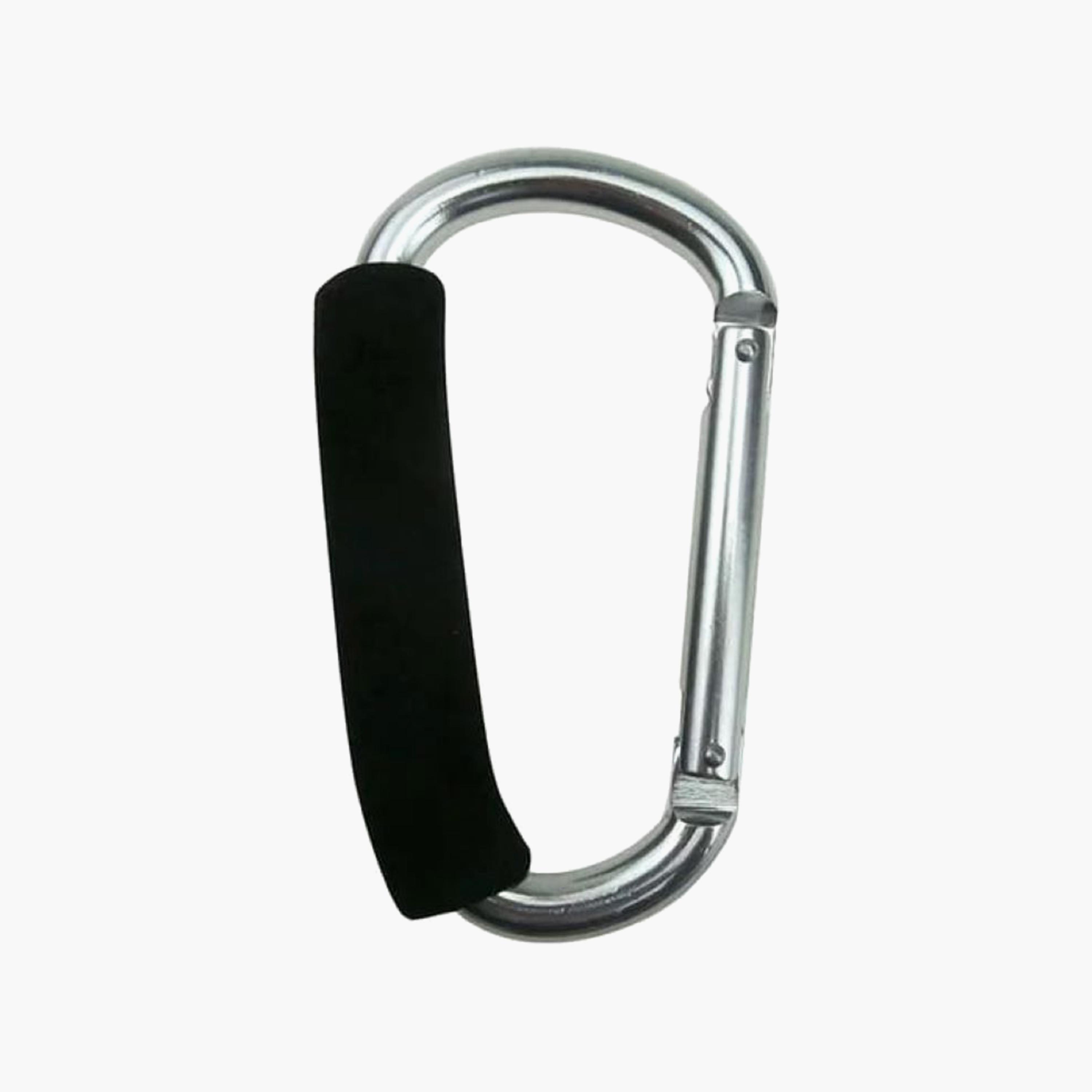 Pikkaboo Universal Non-Slip Metal Stroller Hook, Silver-baby-gear-strollersandprams-accessories-image-1