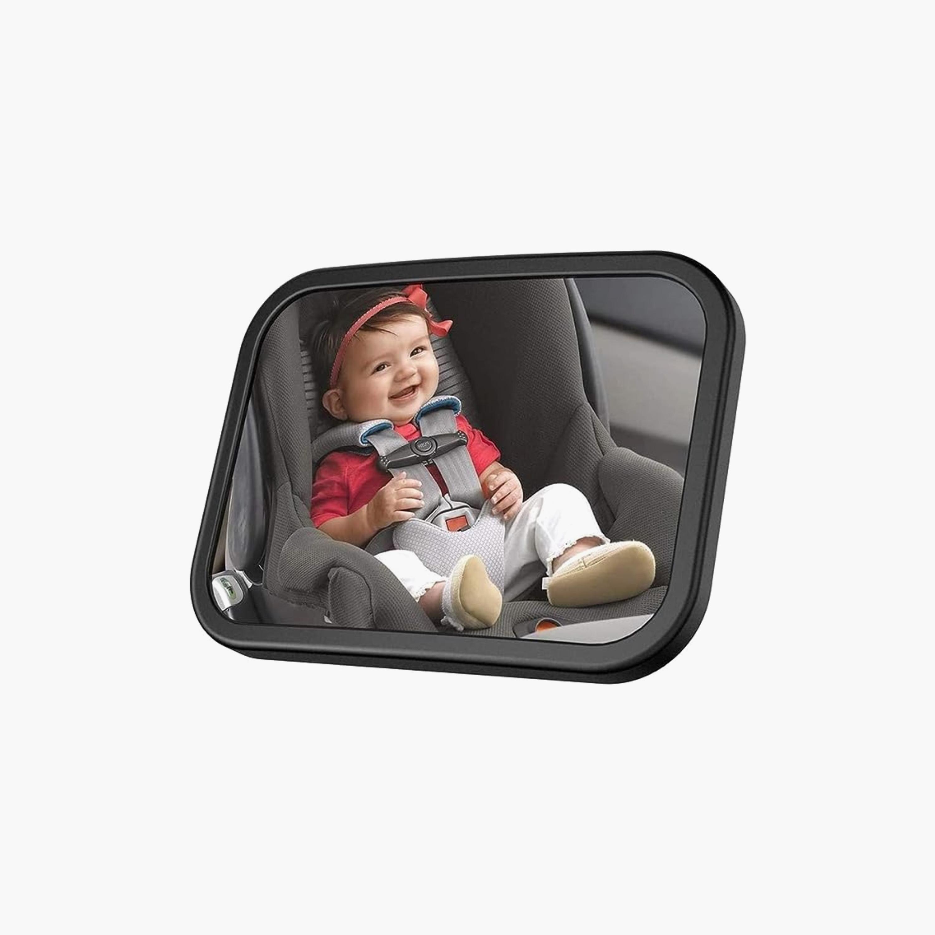 Pikkaboo SafeTravels Baby Car Mirror, Black-baby-gear-carseats-image-1