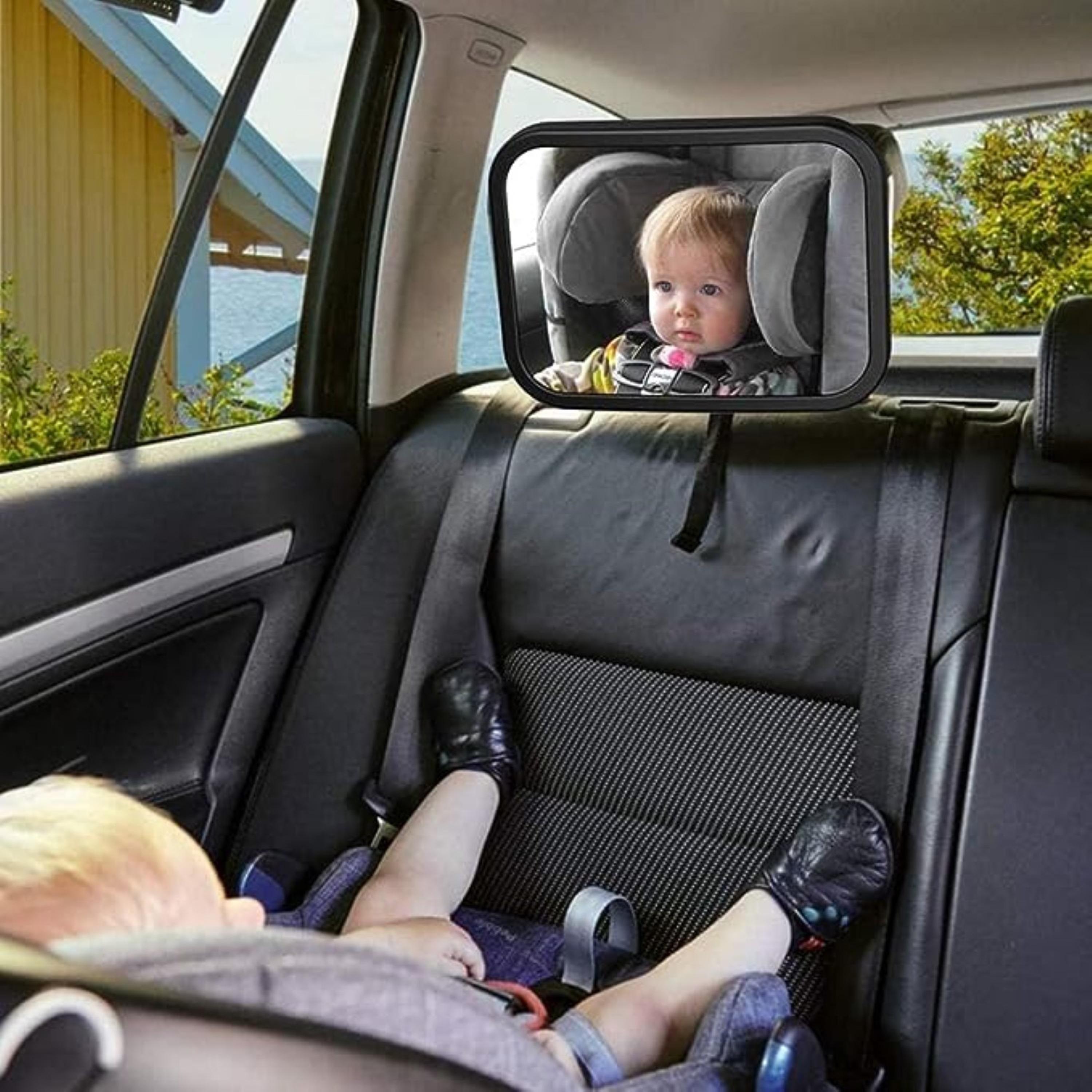 Pikkaboo SafeTravels Baby Car Mirror, Black-baby-gear-carseats-image-4