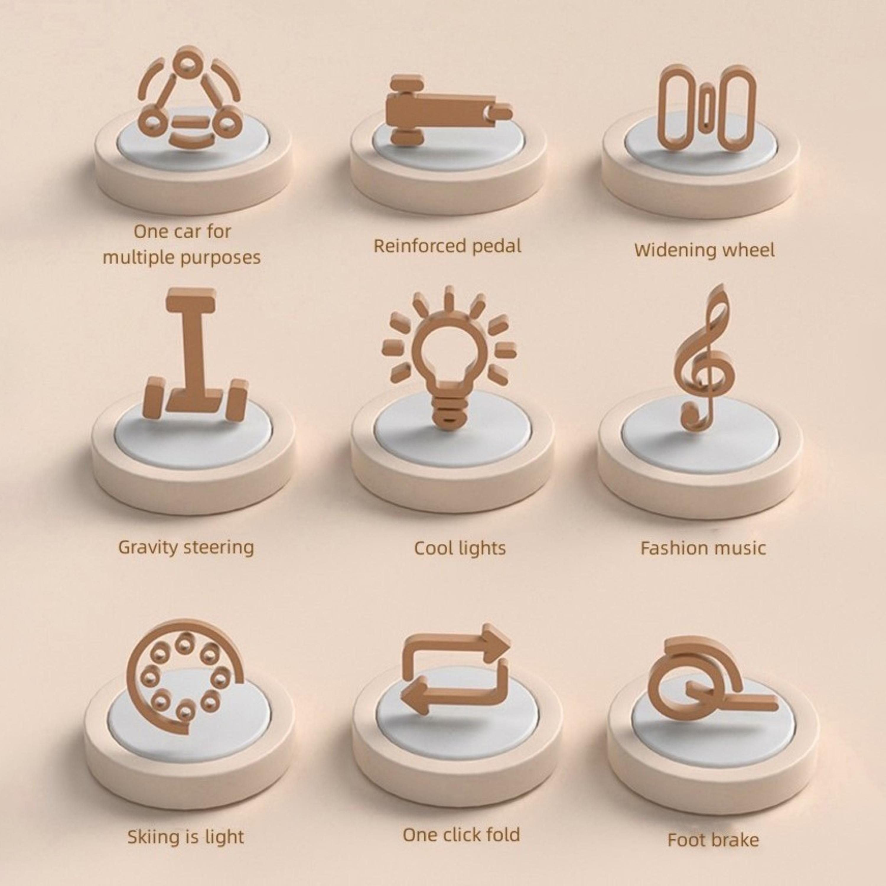 Pikkaboo Mini Rider LED Light Scooter with Music-toys-outdoor-scooters-image-3