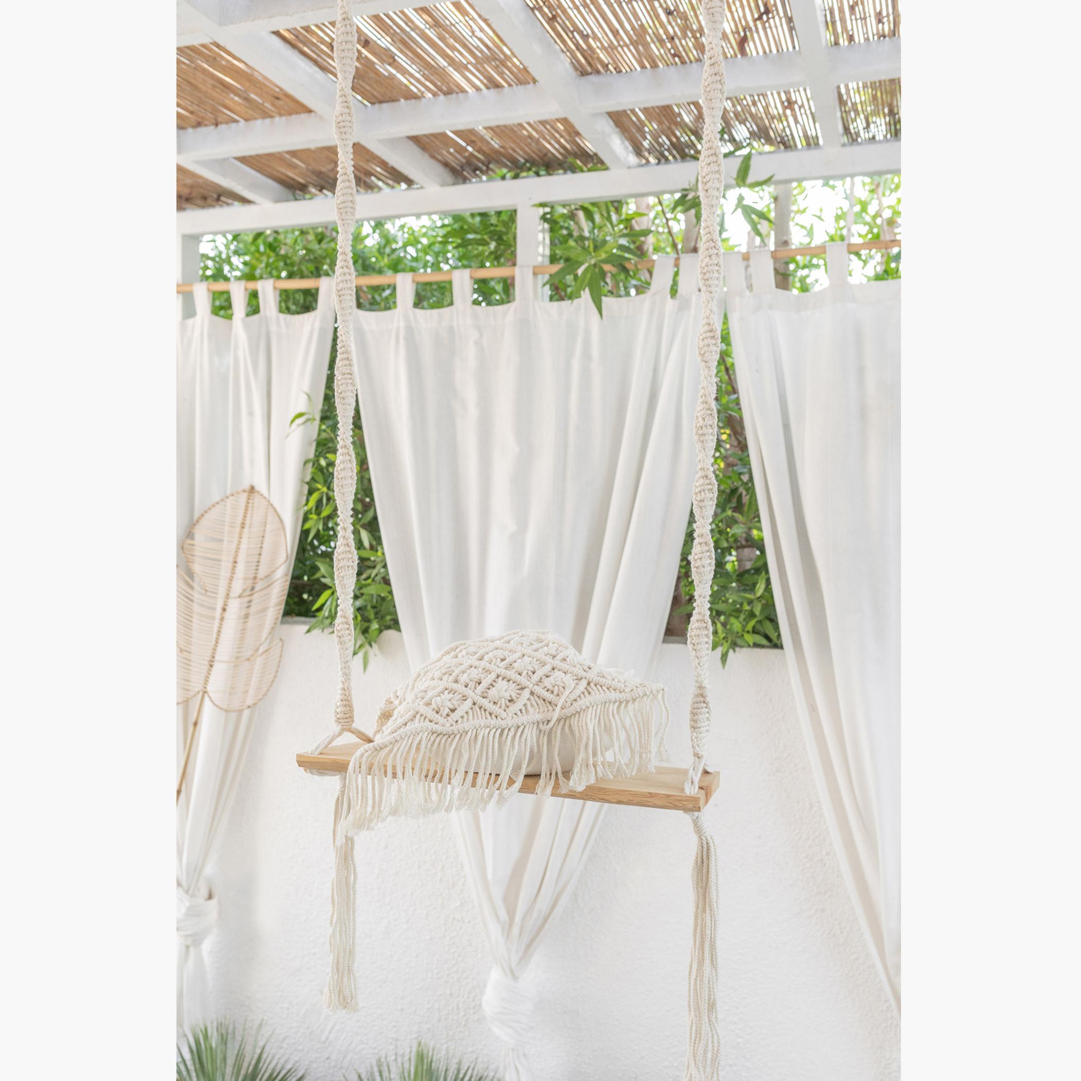 The 8 Senses Living Macrame Outdoor Swing