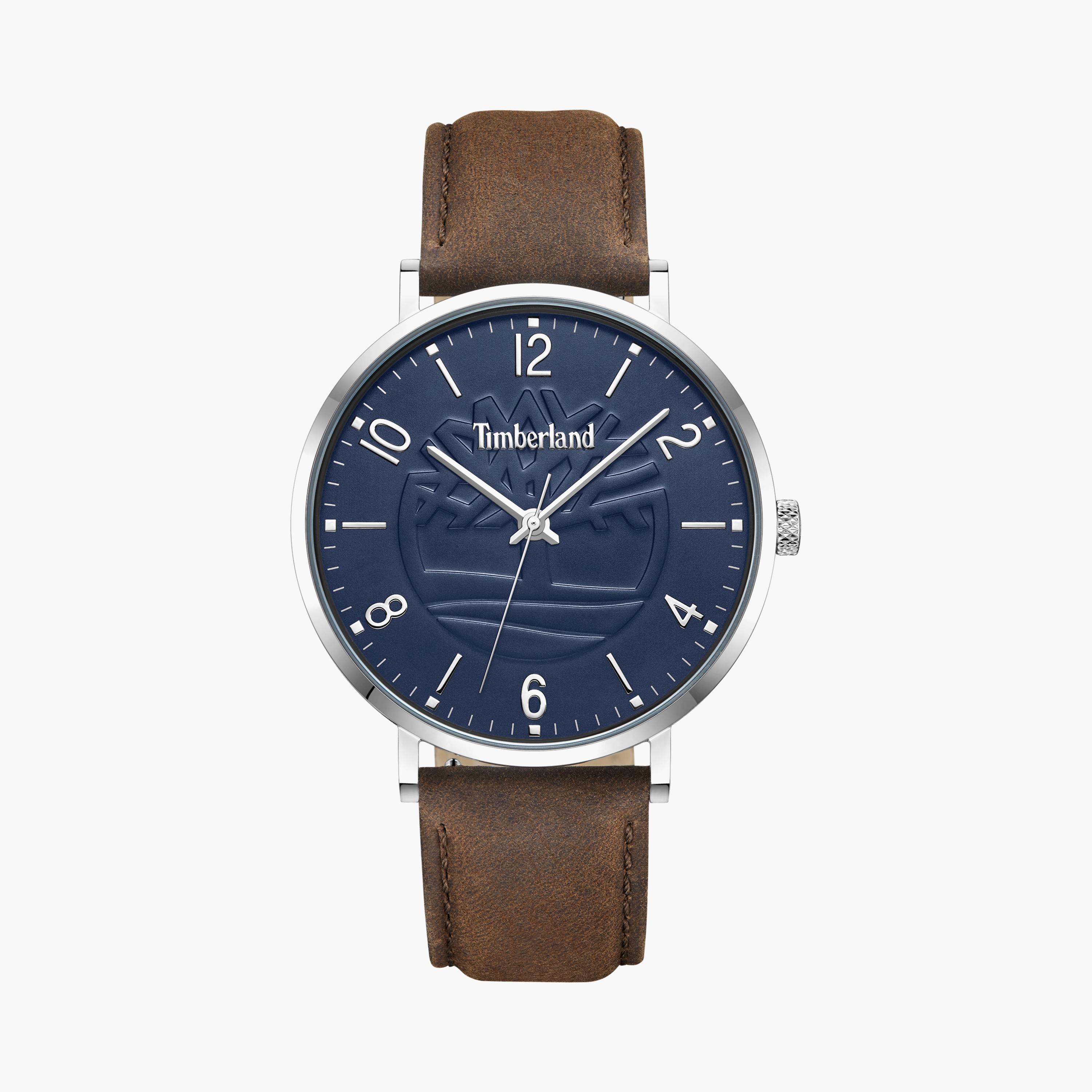 ساعة أنالوج بسوار جلدي بني غامق للرجال من تمبرلاند | TDWGA0010901-men-watchesandjewellery-watches-image-1