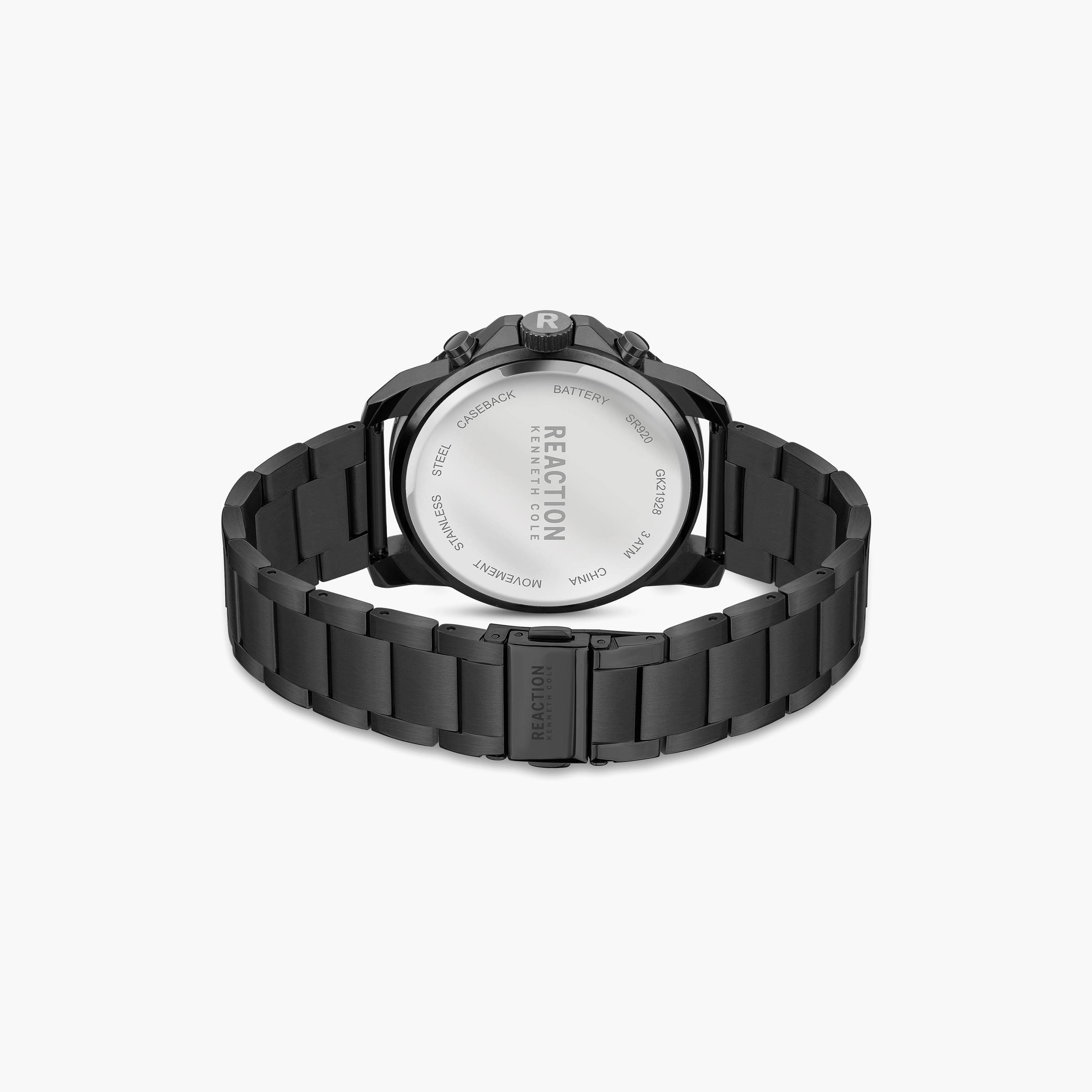 ساعة كرونوغراف من كينيث كول للرجال بسوار من الستانلس ستيل وبسوار معدني | KRWGK2192801-men-watchesandjewellery-watches-image-3