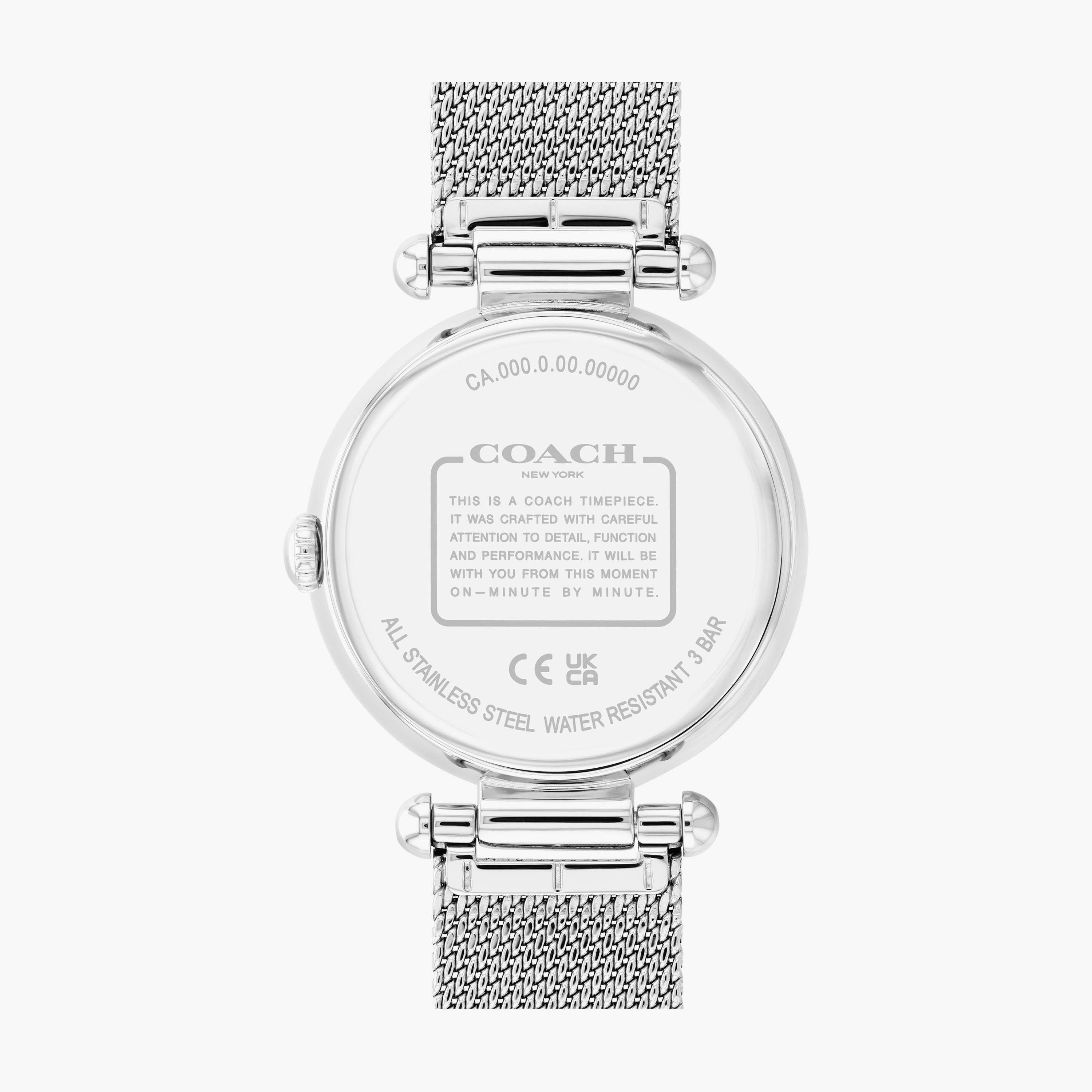 ساعة كوتش ذو انالوج للنساء بسوار فضي مع ستانلس ستيل | 14504002-women-watchesandjewellery-watches-image-3
