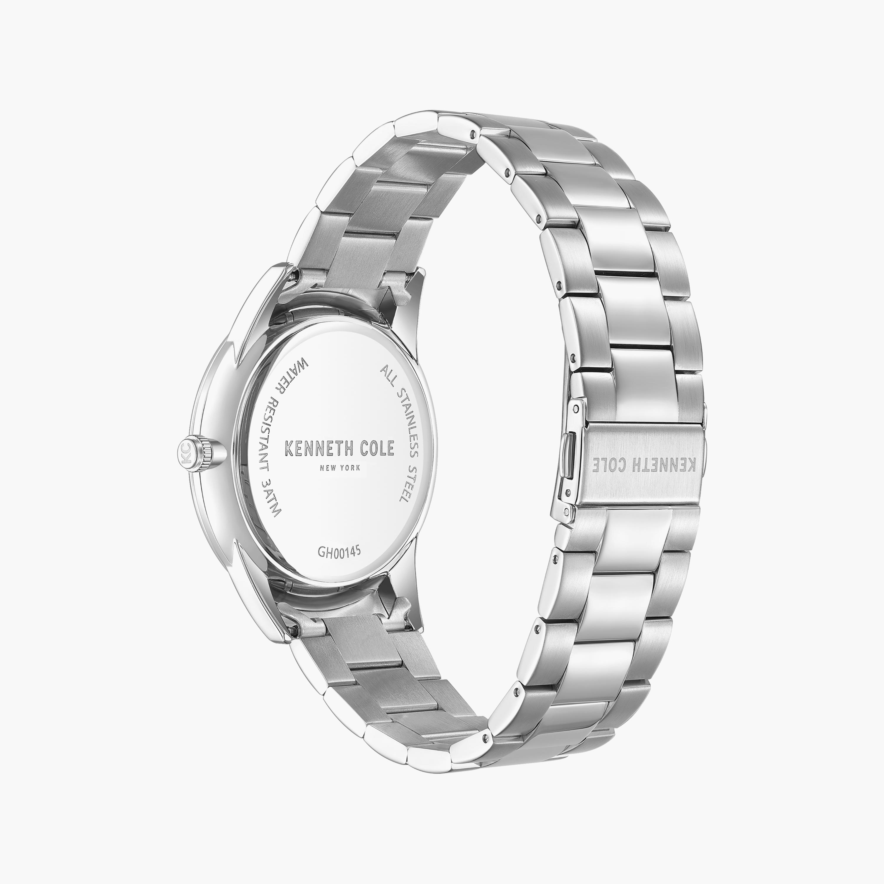 ساعة أنالوج فضية بسوار ستانلس ستيل من كينيث كول للرجال | KCWGH0014505-men-watchesandjewellery-watches-image-3