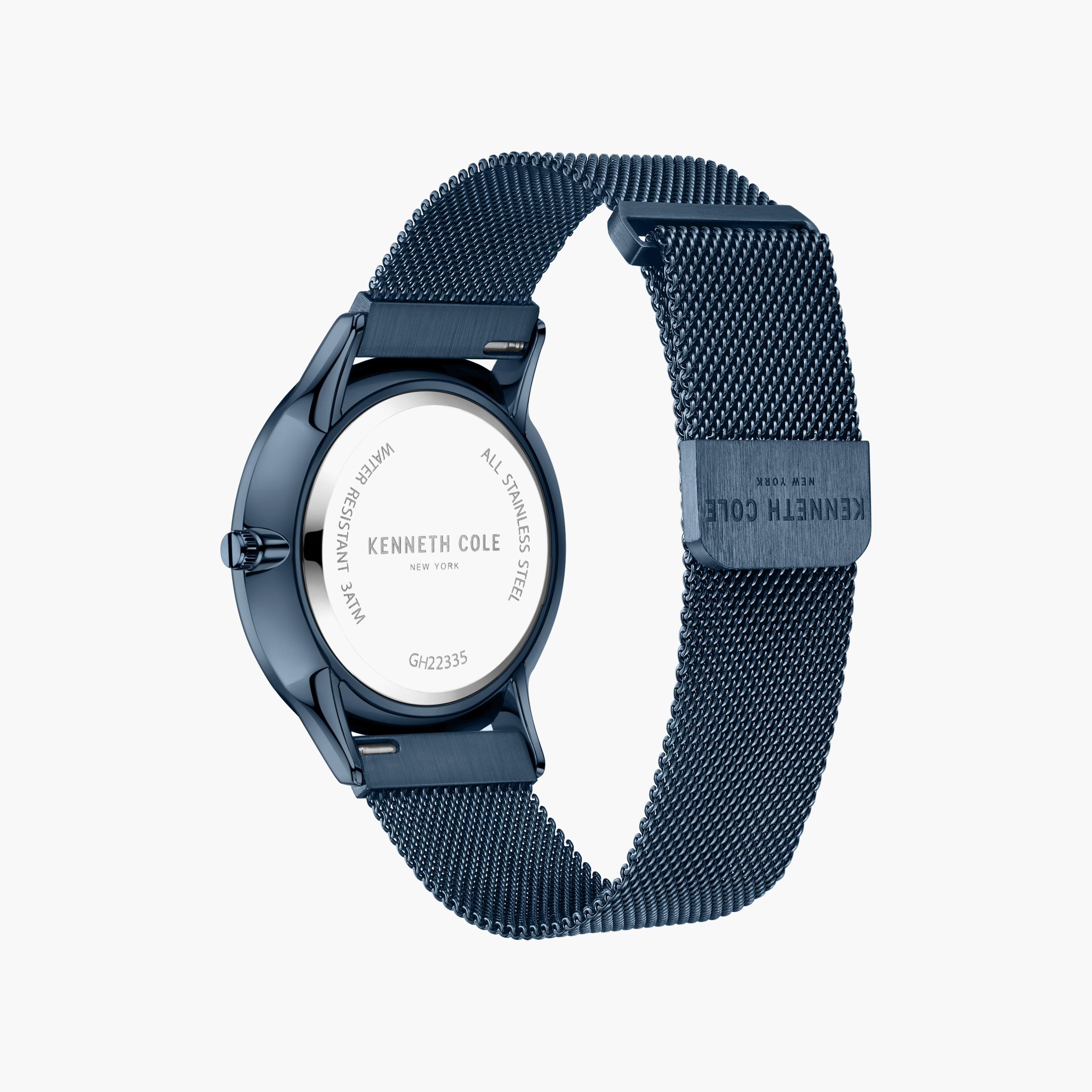 ساعة أنالوج بلون ازرق بسوار ستانلس ستيل من كينيث كول للرجال | KCWGH2233504-men-watchesandjewellery-watches-image-3