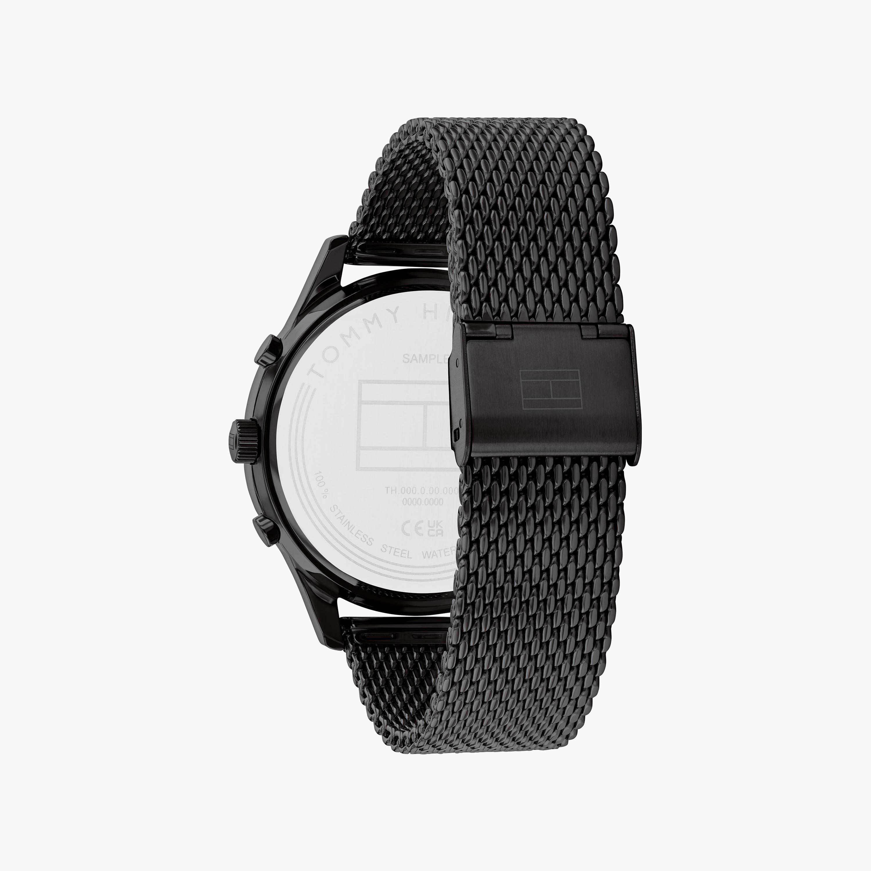 Tommy Hilfiger 44 MM Men's Black Chronograph Stainless Steel Strap Watch | 1710505-men-watchesandjewellery-watches-image-3