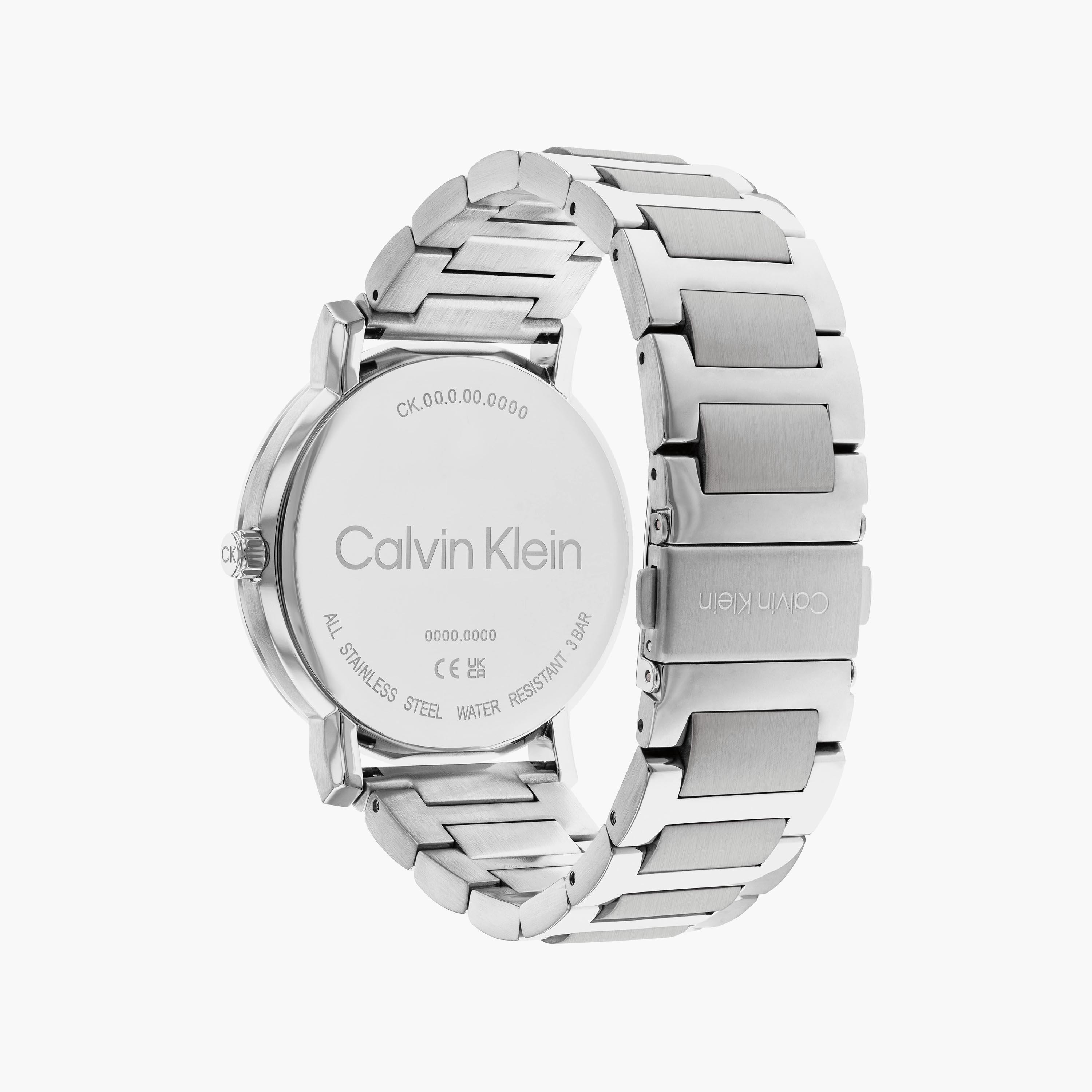 ساعة كالفن كلاين ذو انالوج بسوار فضي مع ستانلس ستيل للرجال | 25200256-men-watchesandjewellery-watches-image-3