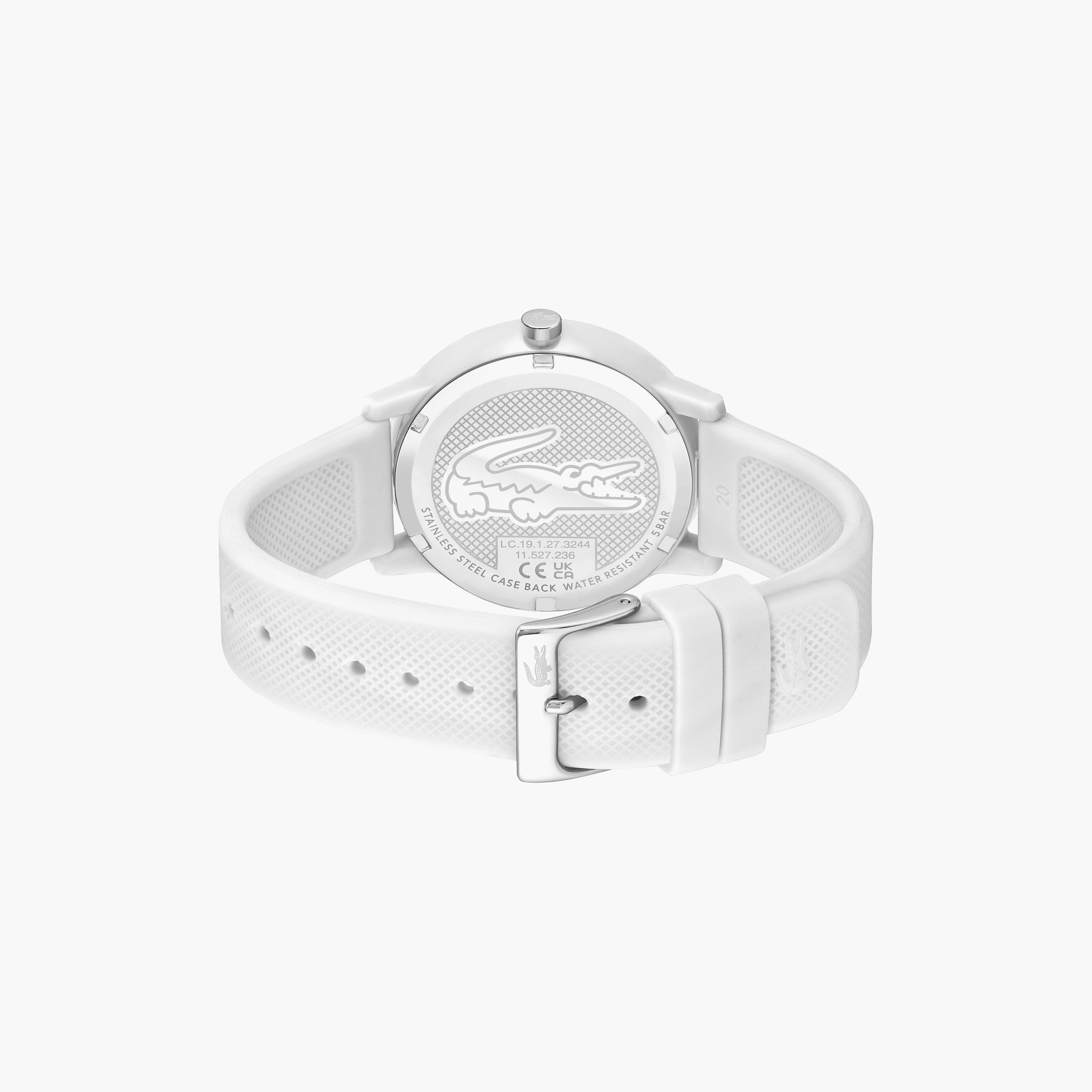 ساعة أنالوج مع 42 مم بسوار سيليكون بلون أبیض من لاكوست | 2011169-men-watchesandjewellery-watches-image-3