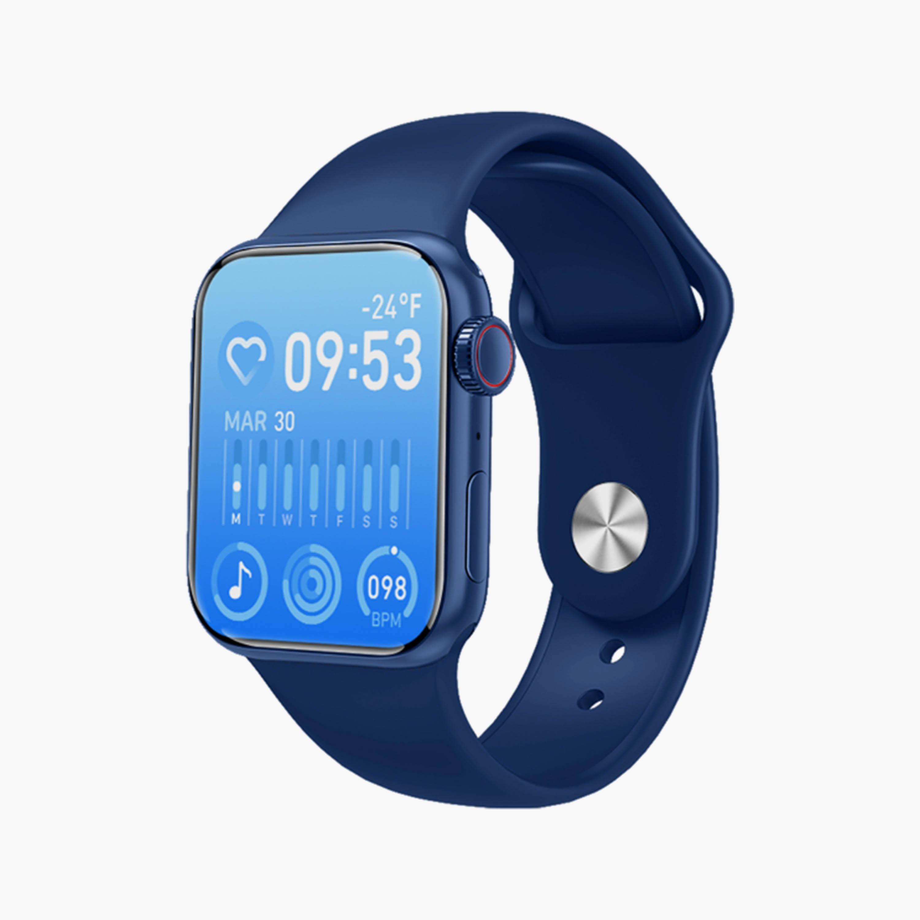 Kenneth Scott Unisex Blue Silicone Strap Smart Watch | KS-8PROMAX-BLUE-men-watchesandjewellery-watches-image-1