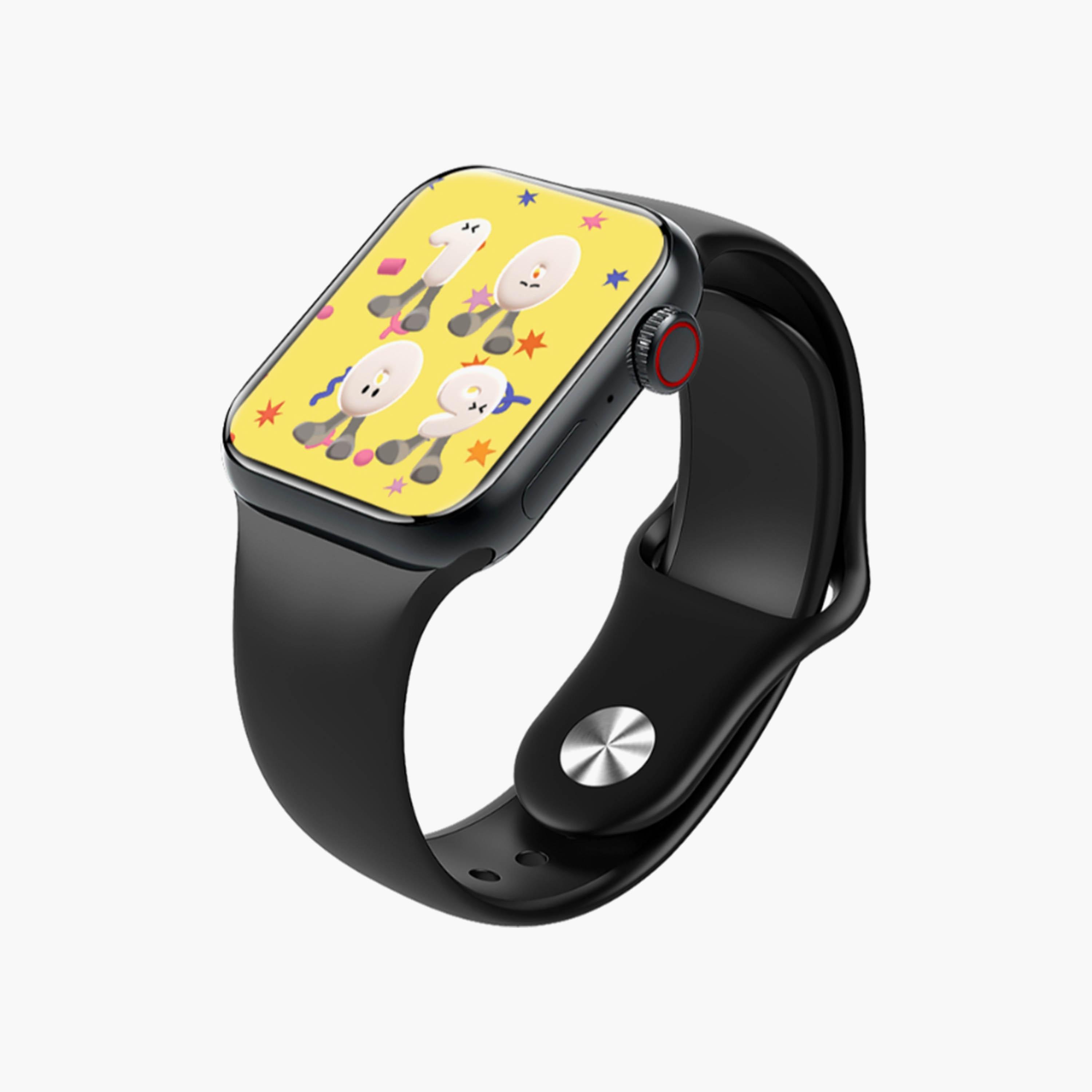 Kenneth Scott Unisex Black Silicone Strap Smart Watch | KS-8PROMAX-BLACK-men-watchesandjewellery-watches-image-2