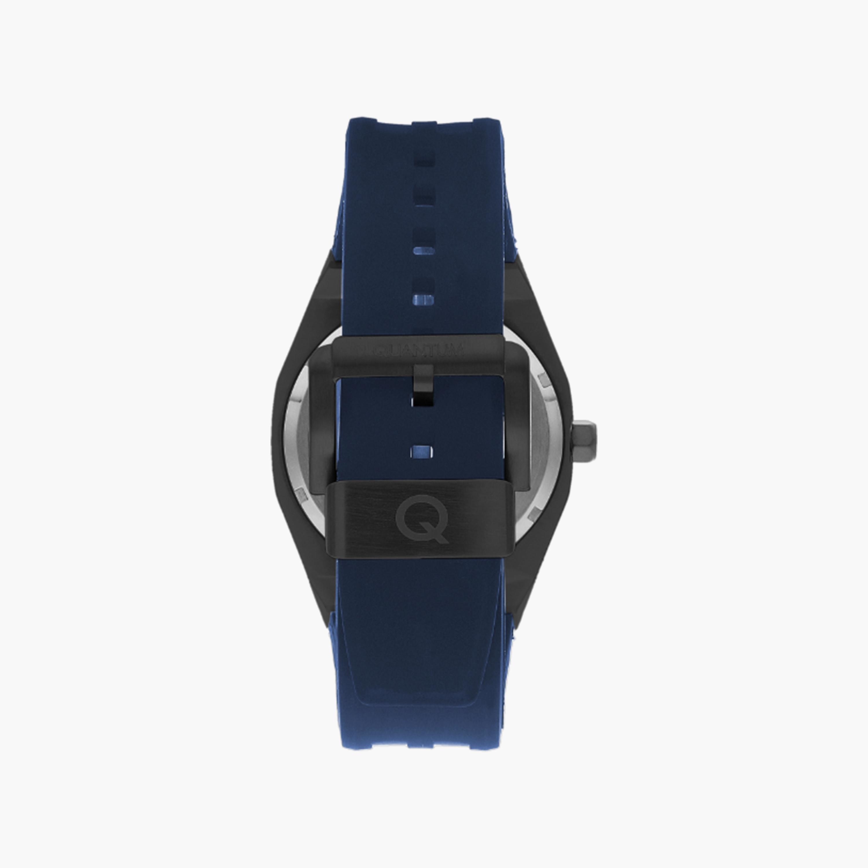 Quantum Men's Blue Automatic Silicone Strap Watch | QMG1074.699-men-watchesandjewellery-watches-image-3
